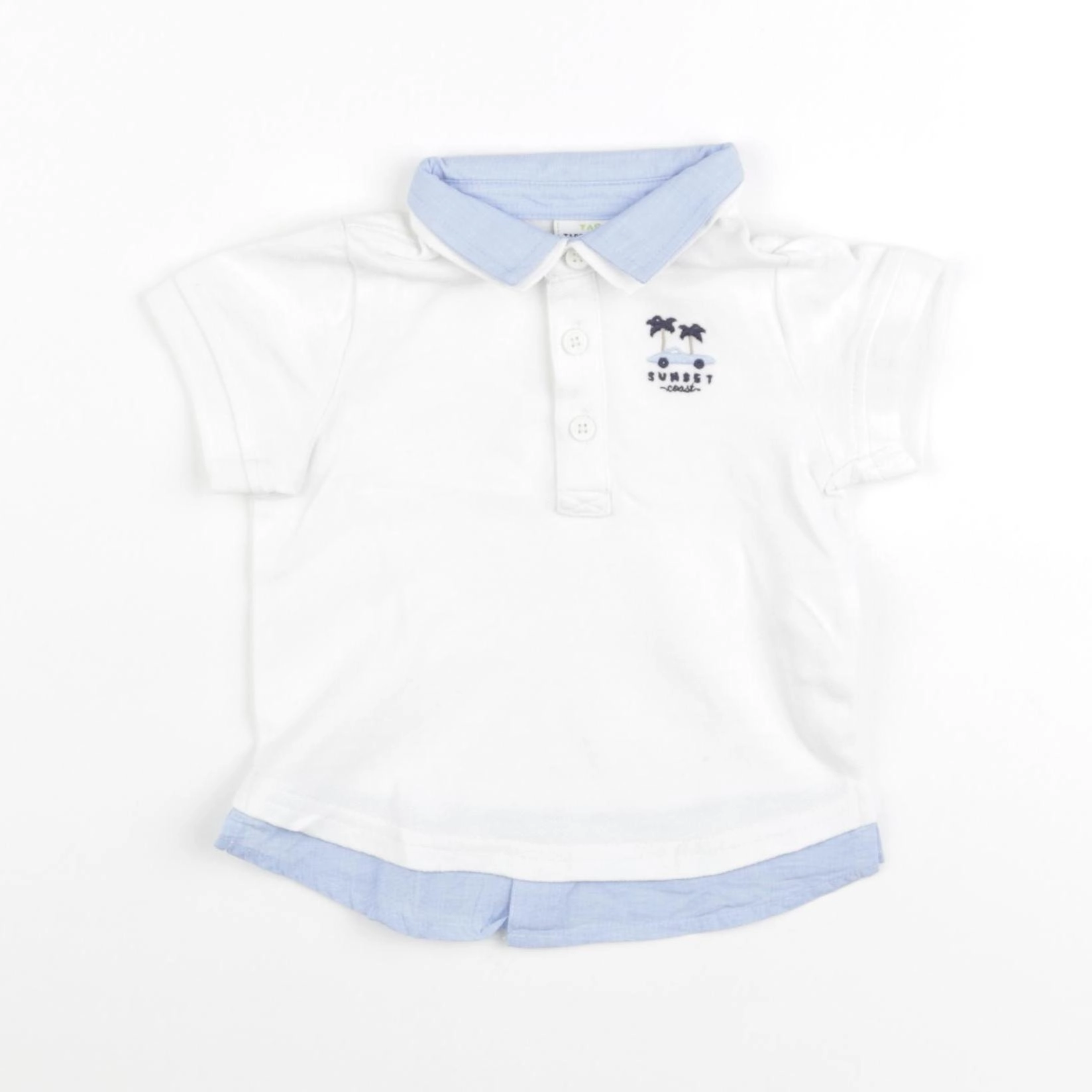 Tape à l'oeil - polo blanc - 9 mois