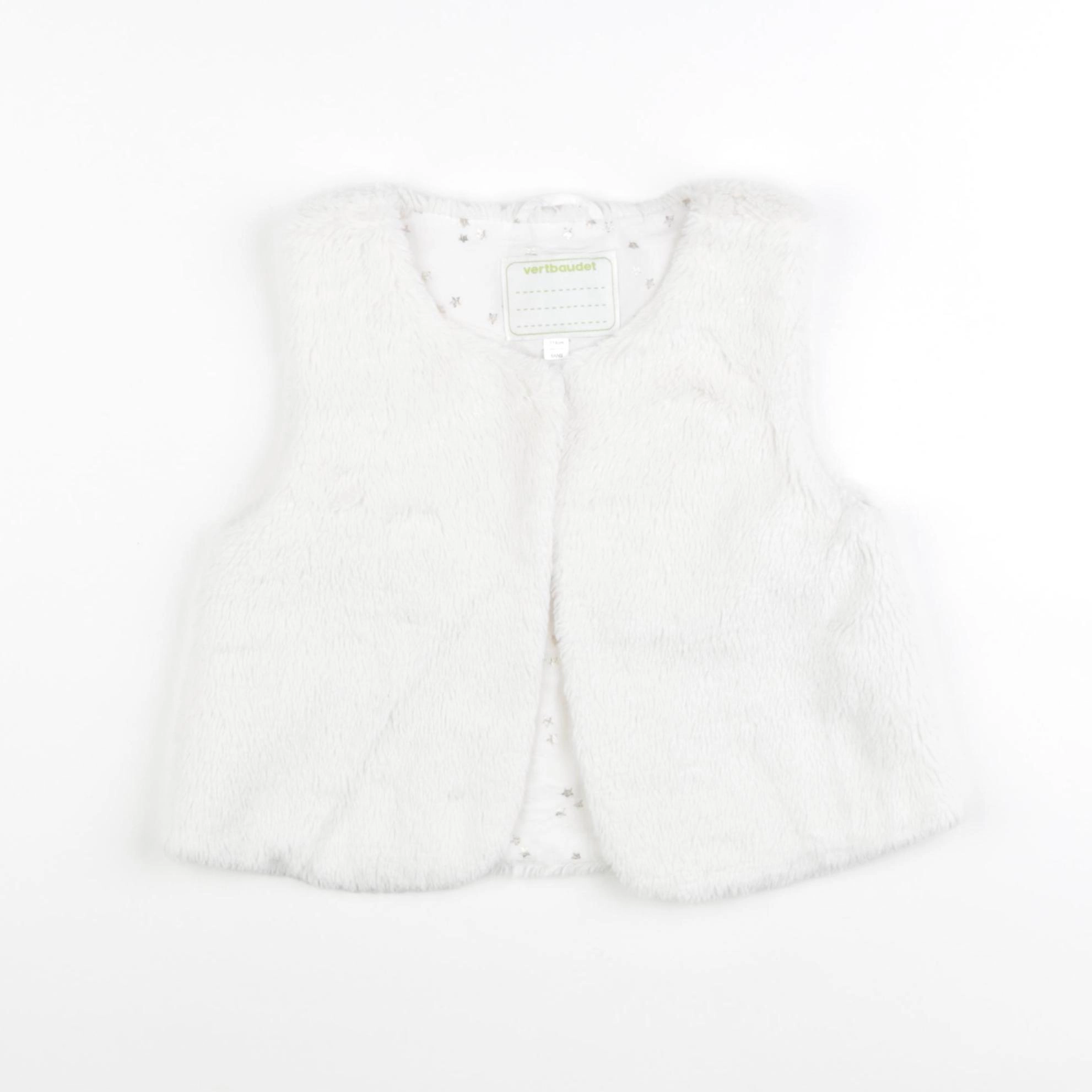 Vertbaudet - gilet blanc - 6 ans