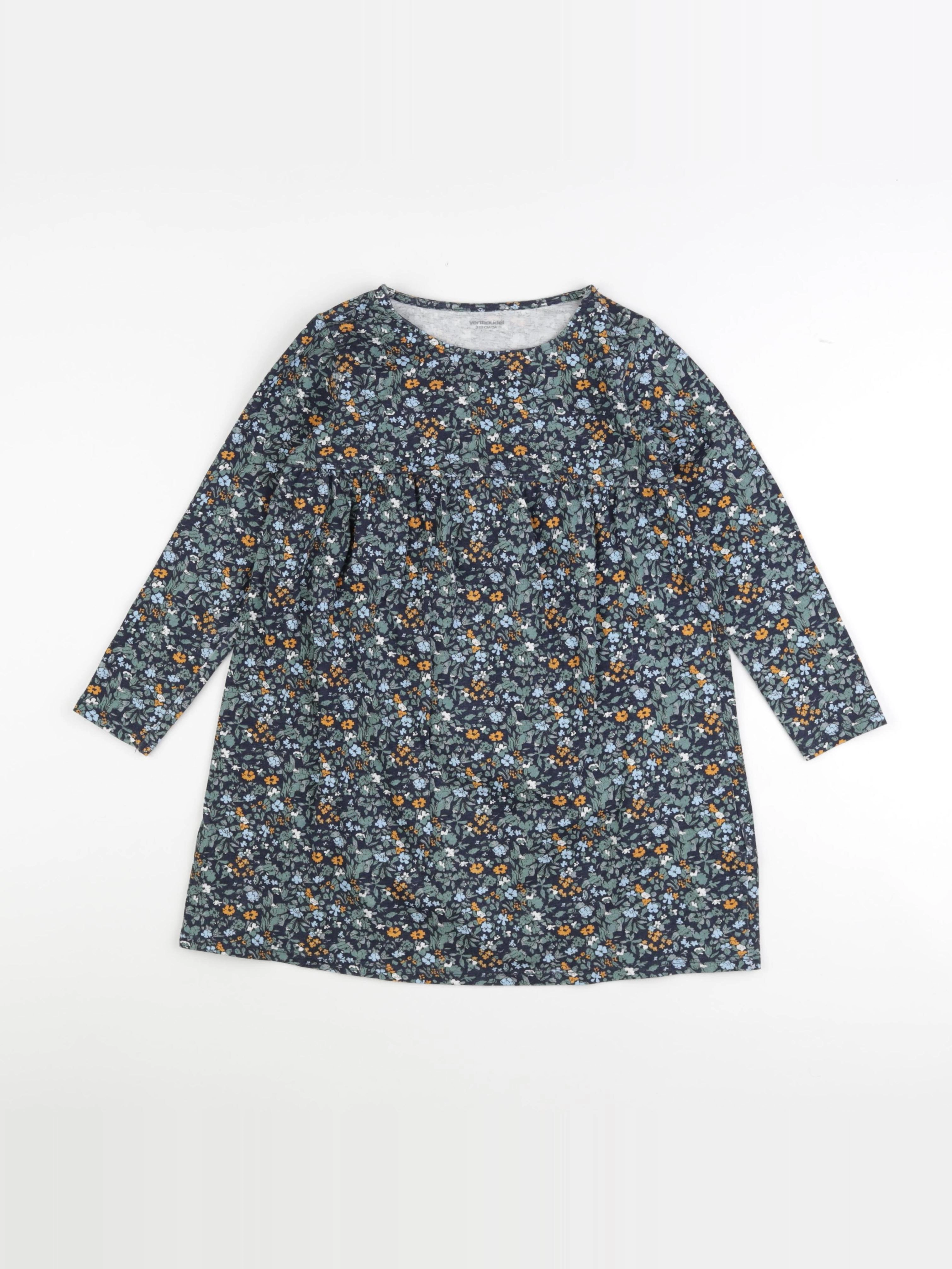 Vertbaudet - robe multicolore - 7 ans