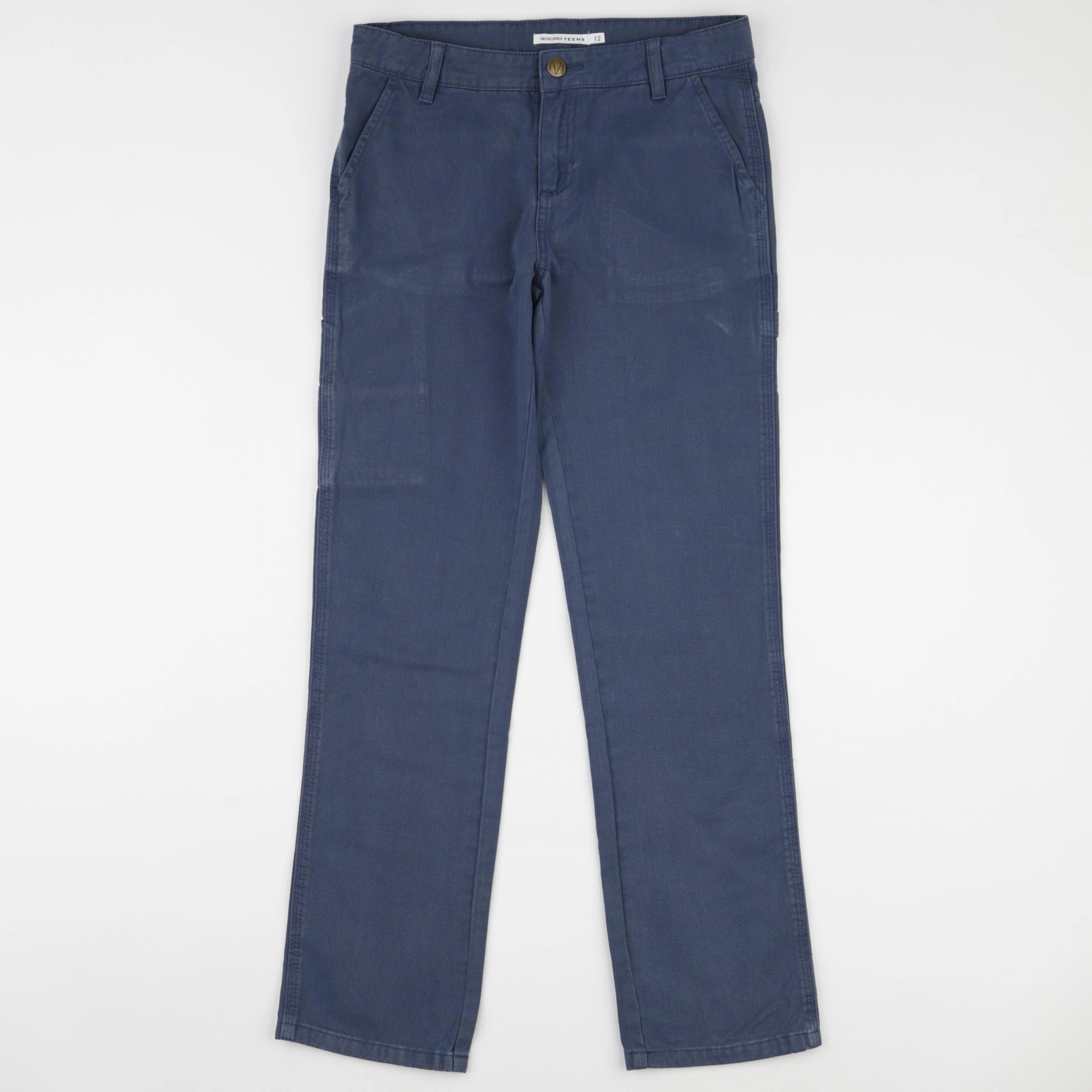 Monoprix - pantalon bleu - 12 ans