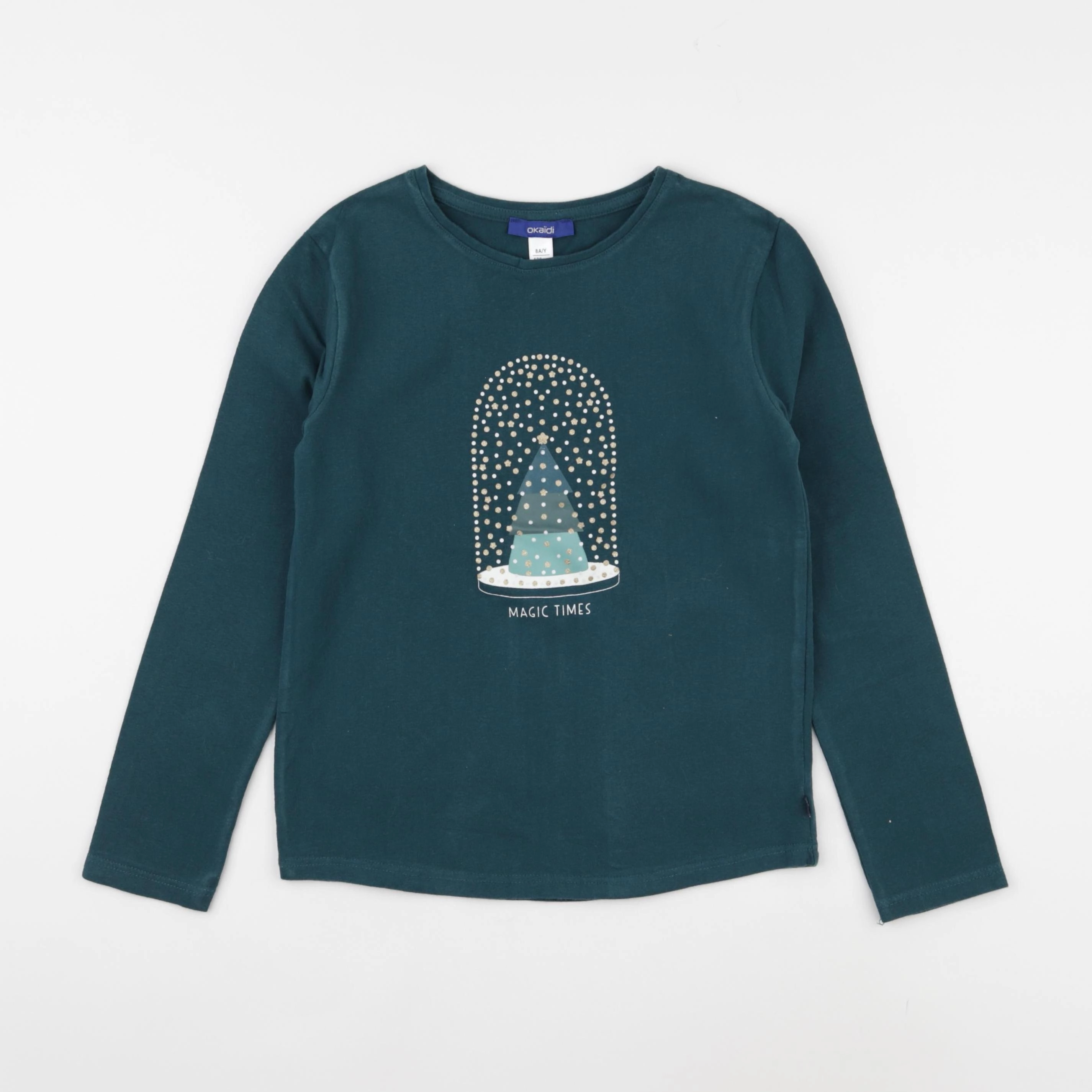 Okaidi - tee-shirt vert - 8 ans