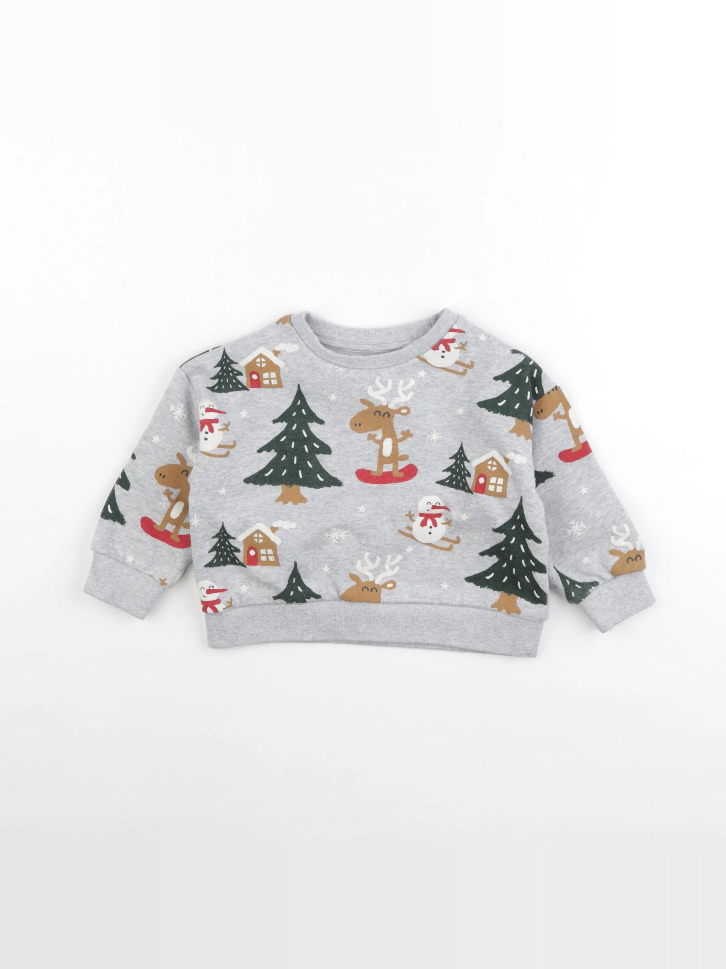 Vertbaudet - sweat gris - 2 ans