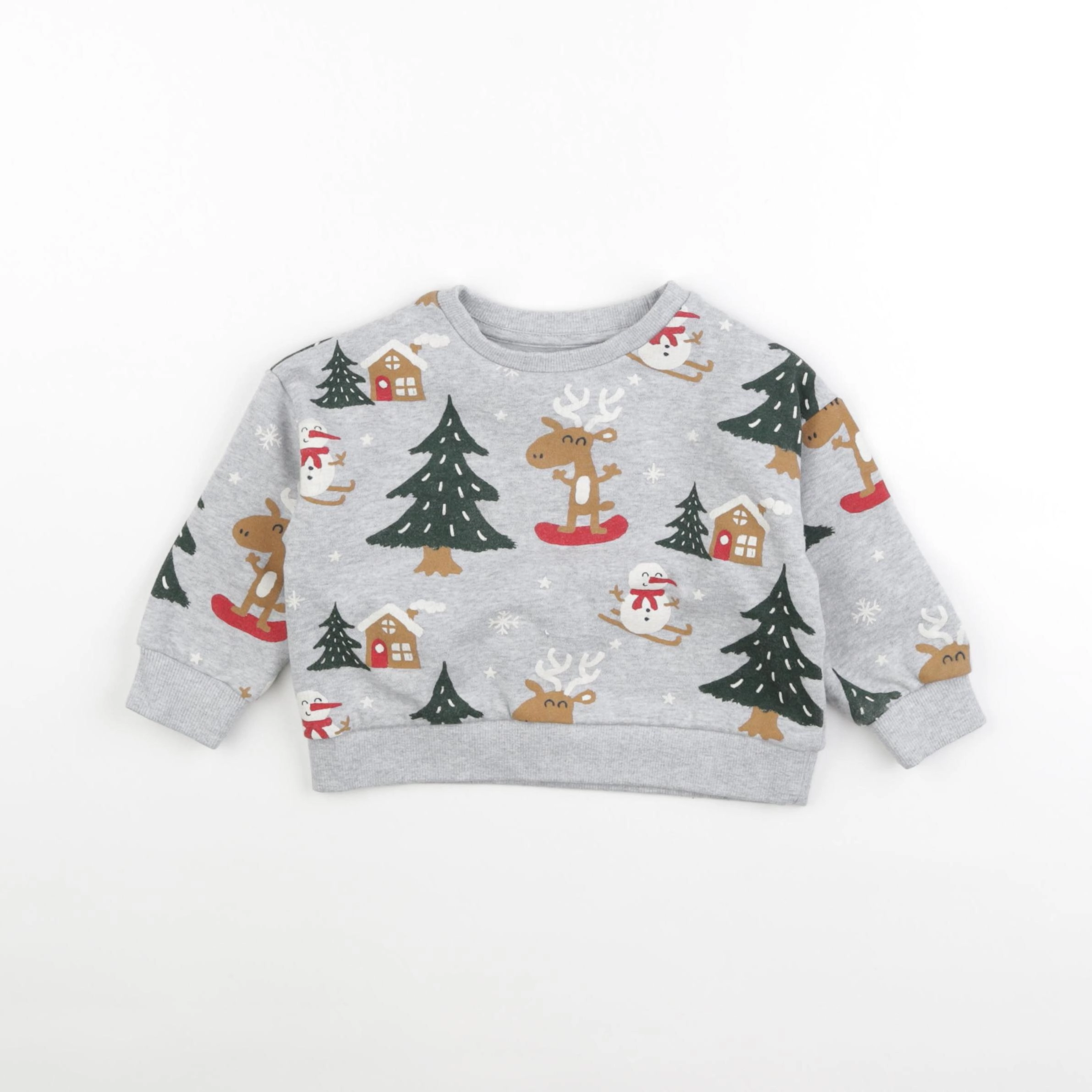 Vertbaudet - sweat gris - 2 ans