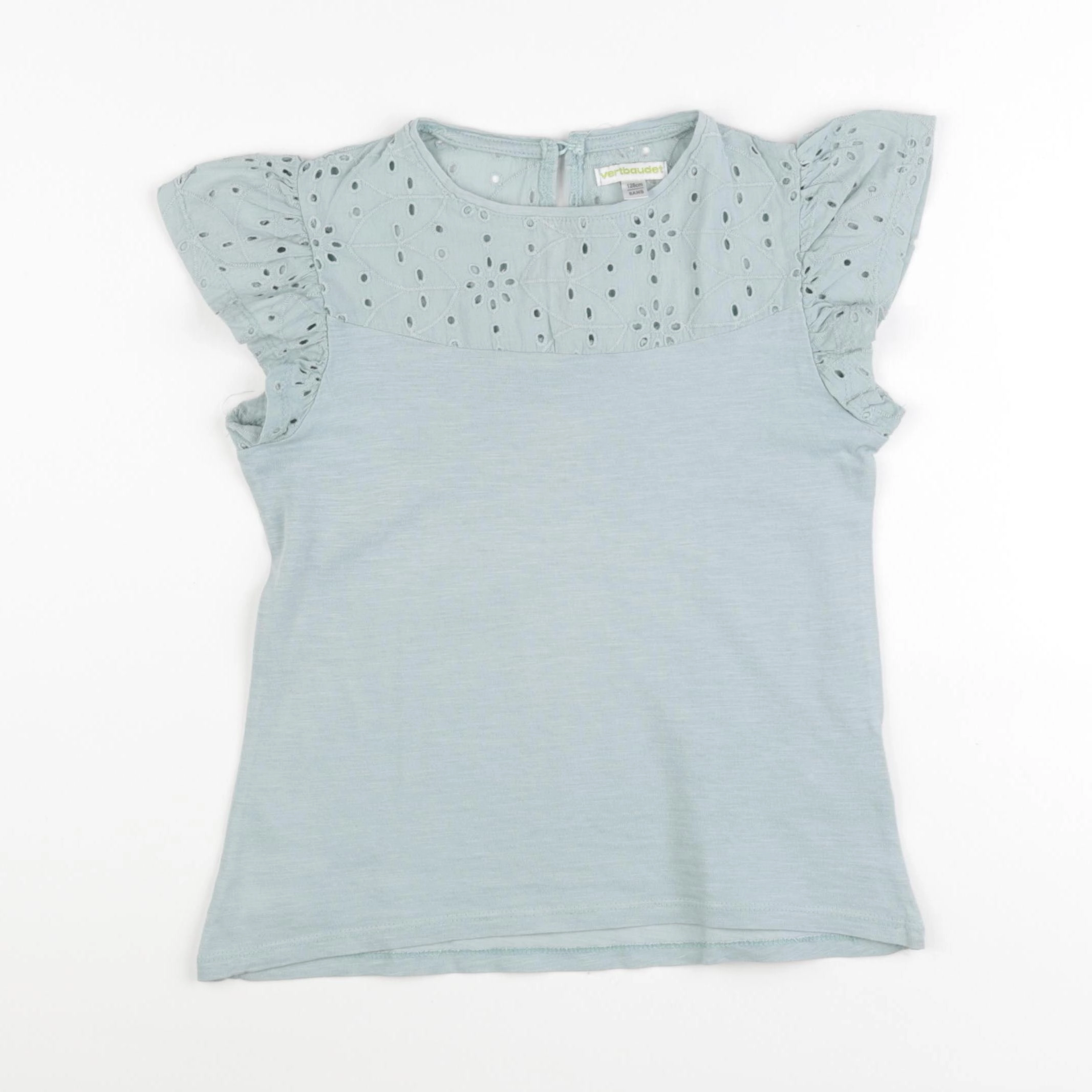 Vertbaudet - tee-shirt bleu - 8 ans