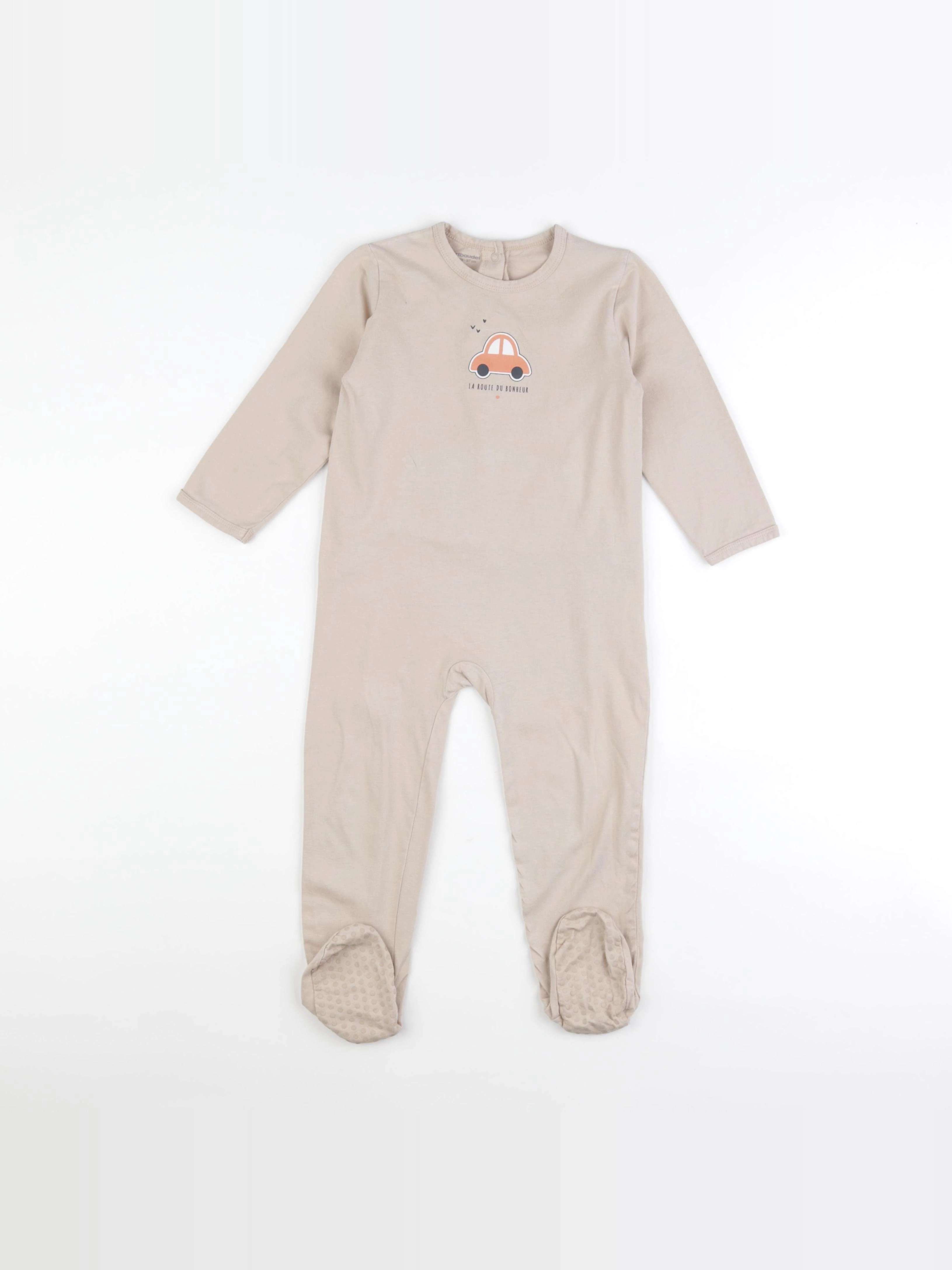 Vertbaudet - pyjama coton marron - 36 mois