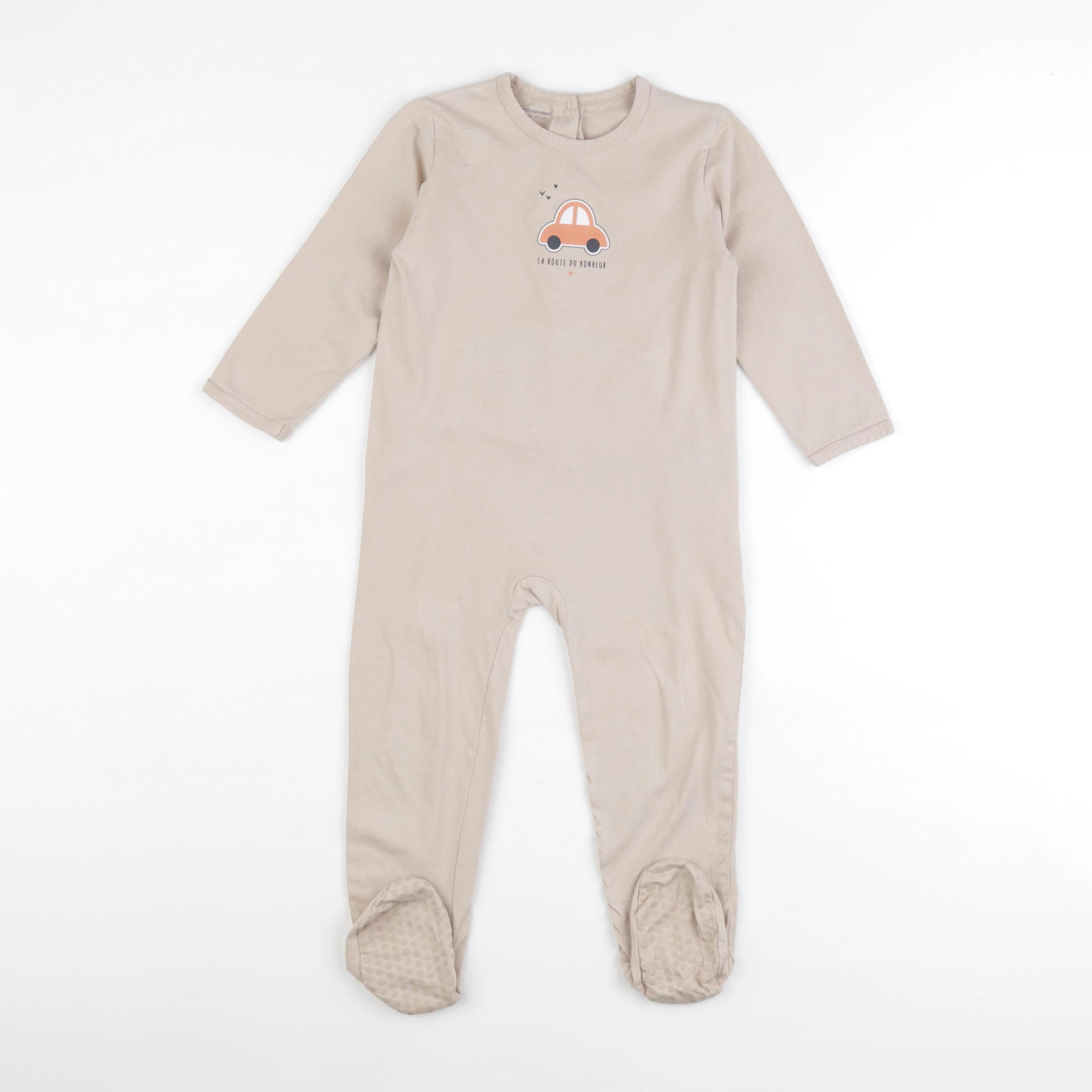 Vertbaudet - pyjama coton marron - 36 mois