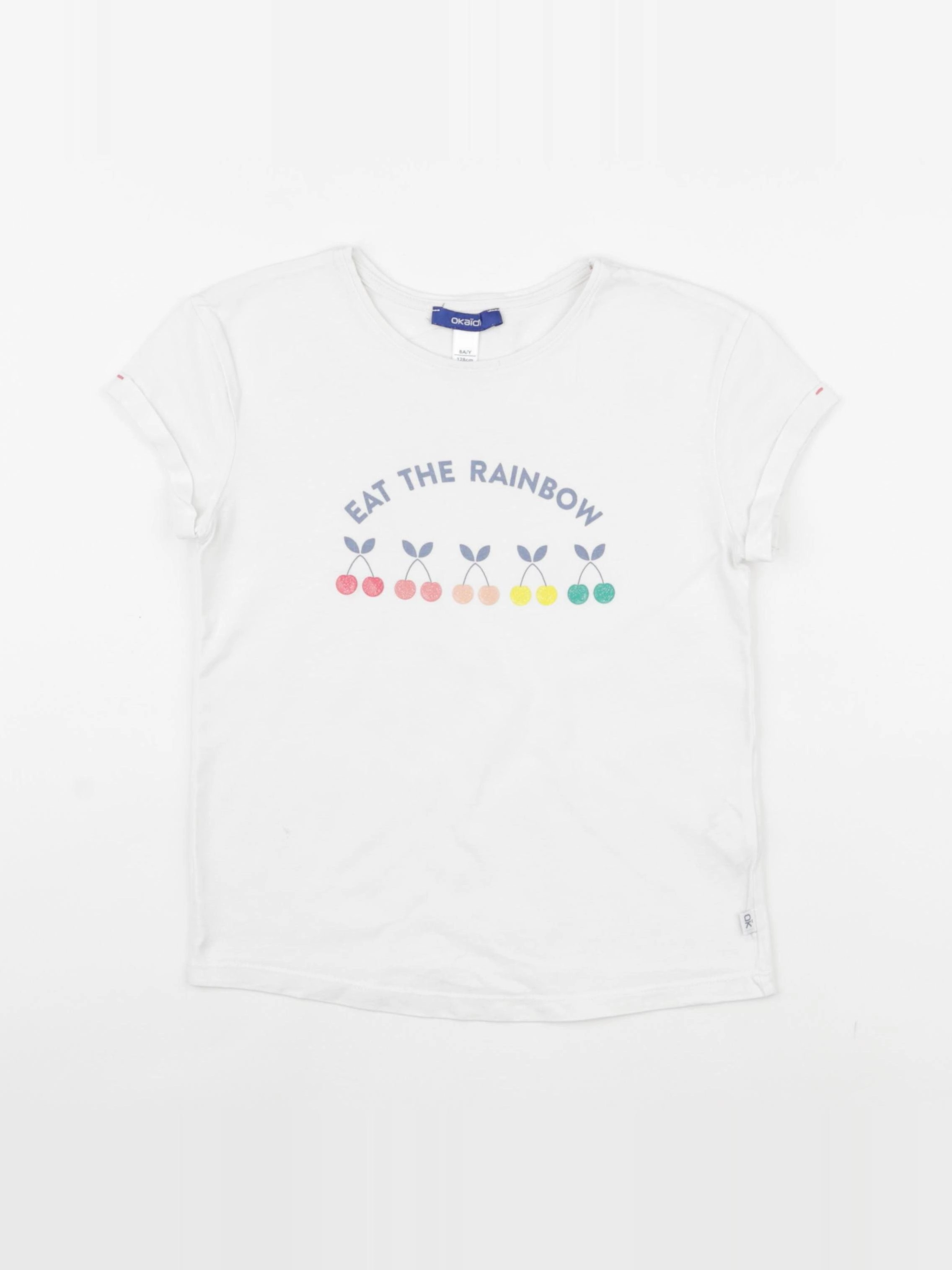 Okaidi - tee-shirt blanc - 8 ans
