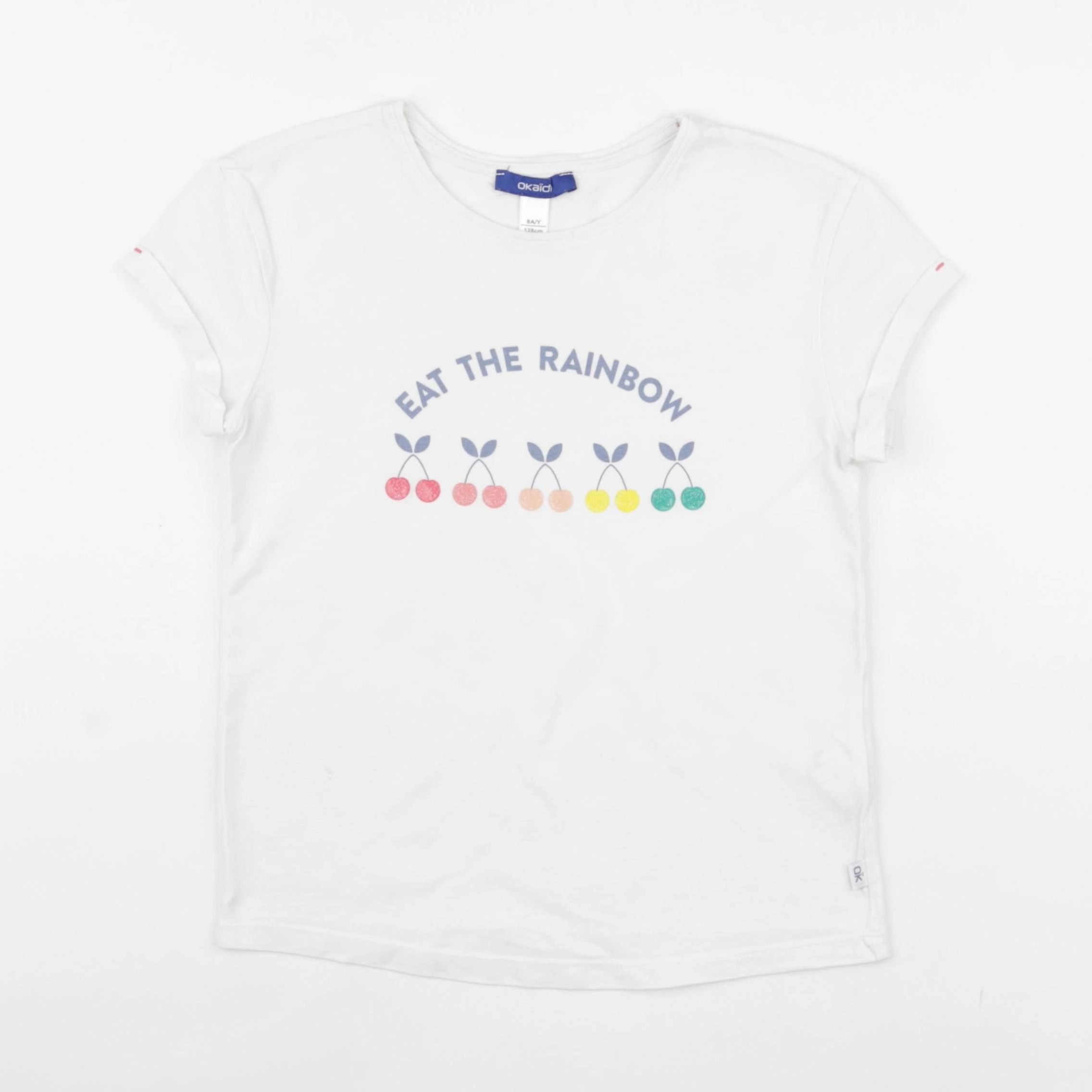 Okaidi - tee-shirt blanc - 8 ans