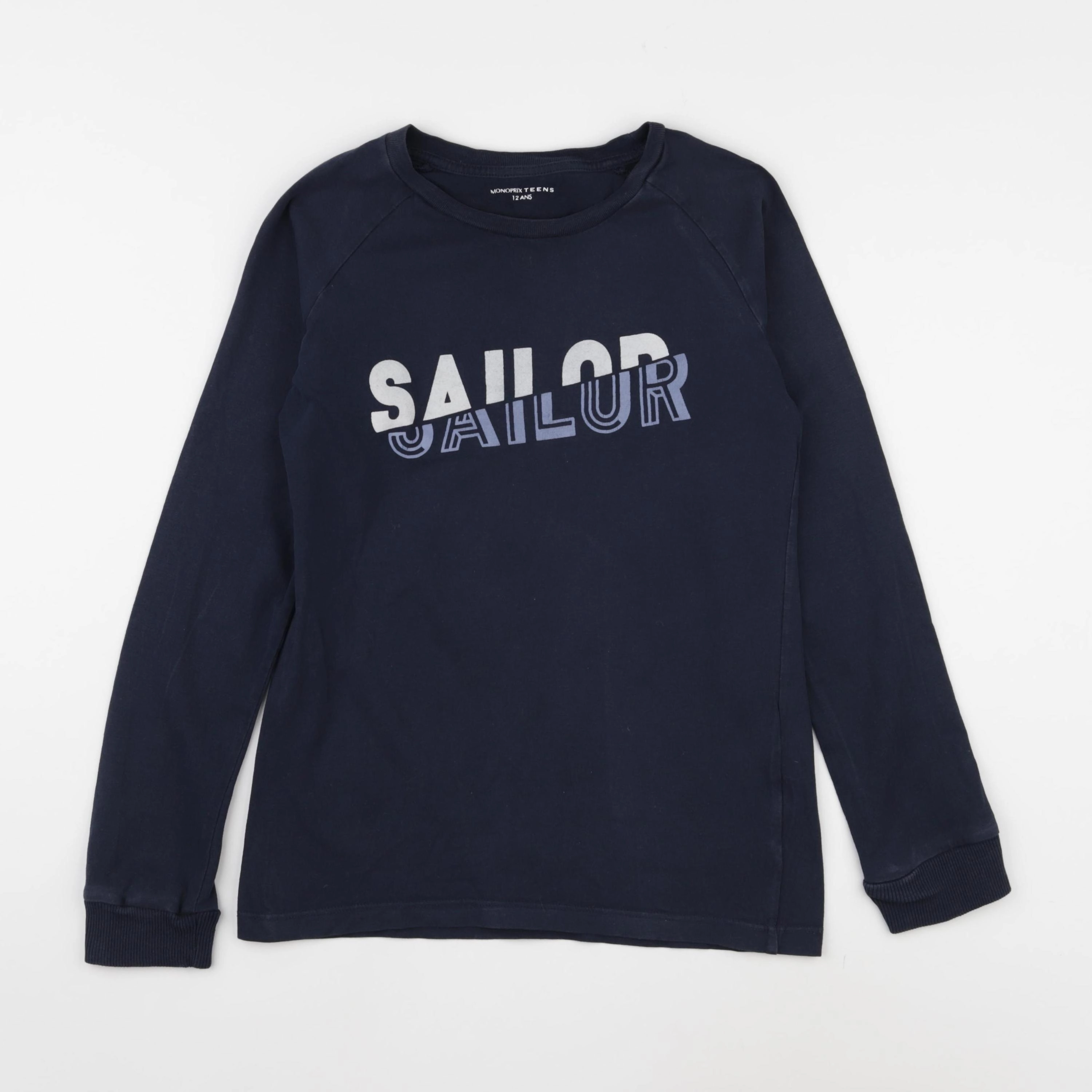 Monoprix - tee-shirt bleu - 12 ans