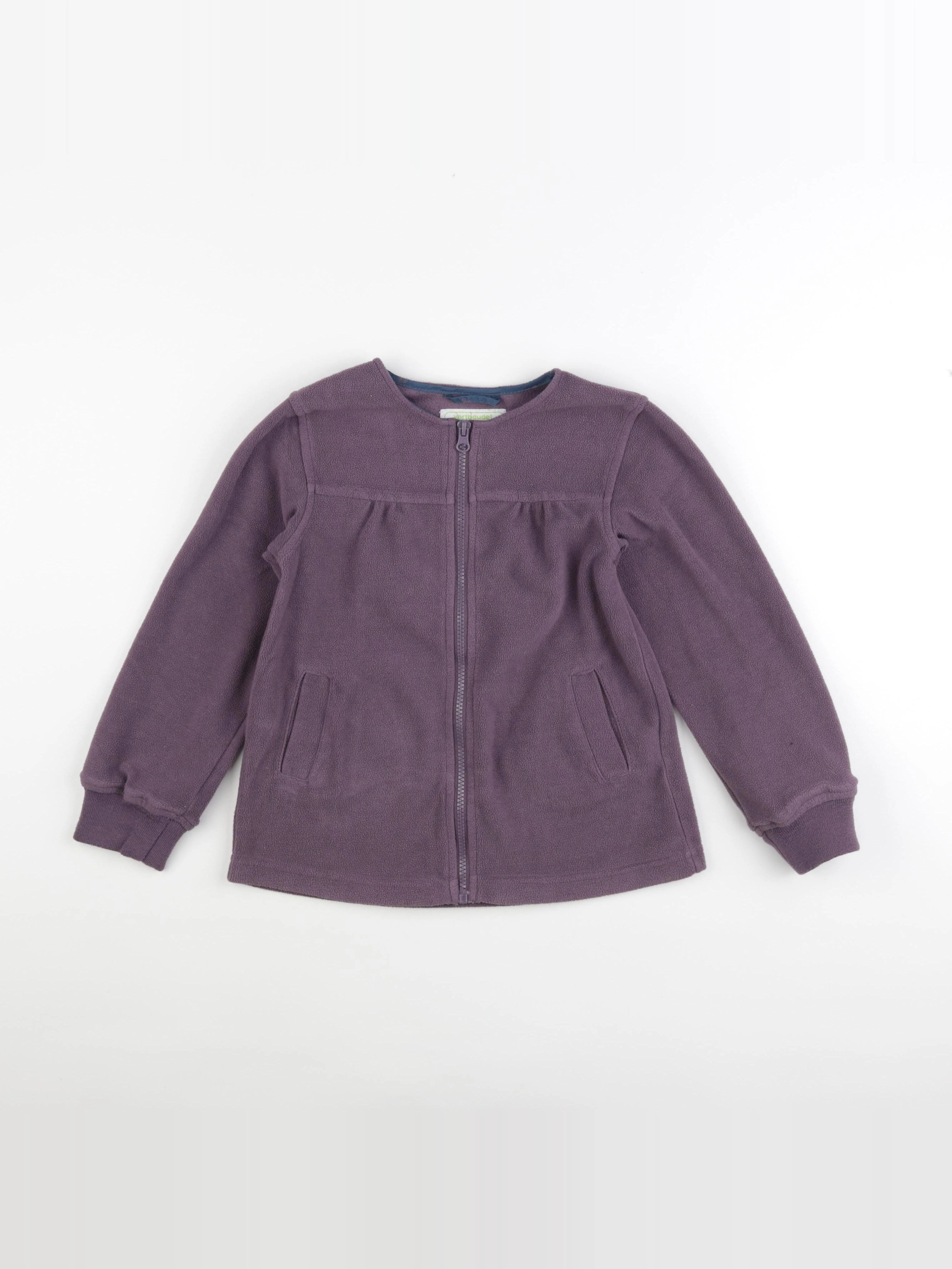 Vertbaudet - polaire violet - 8 ans