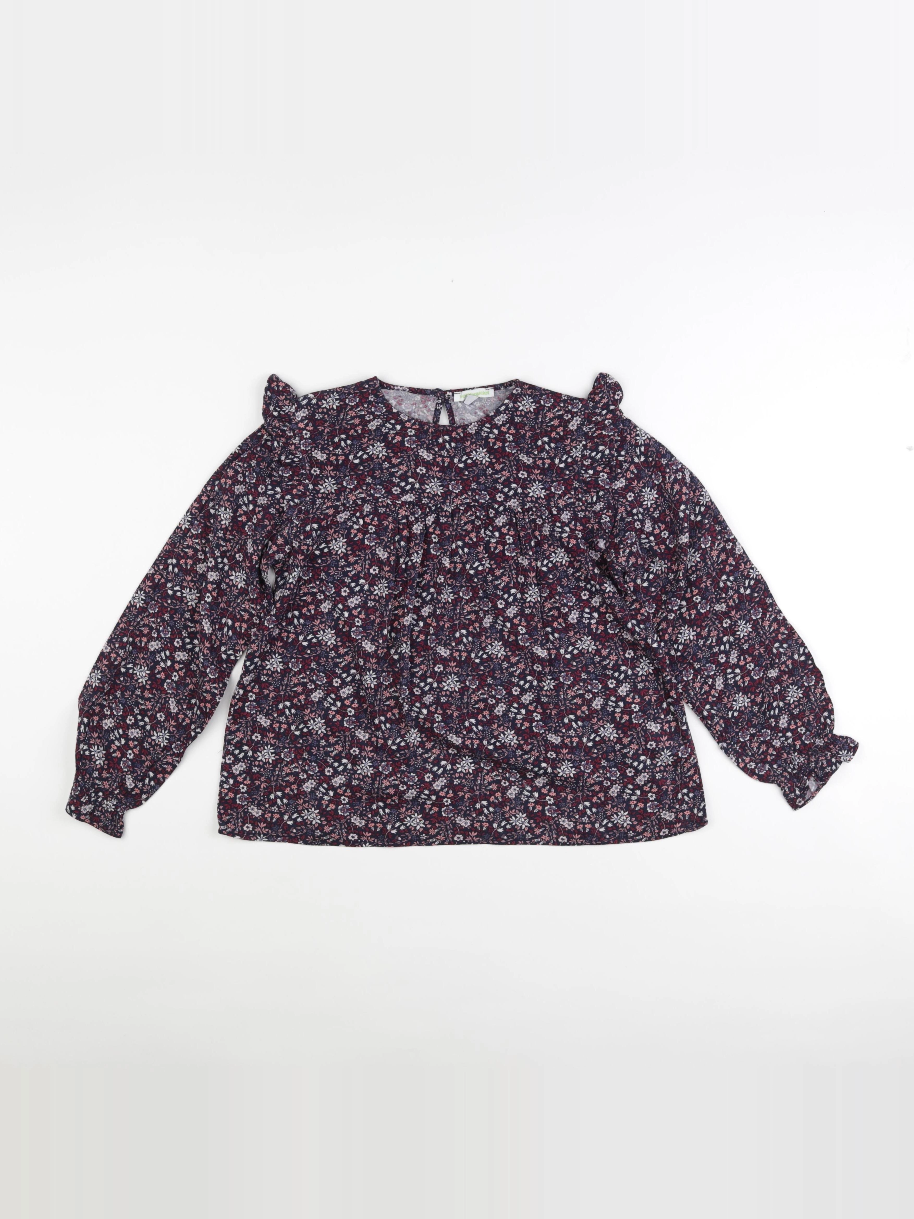 Vertbaudet - blouse bleu, violet - 10 ans