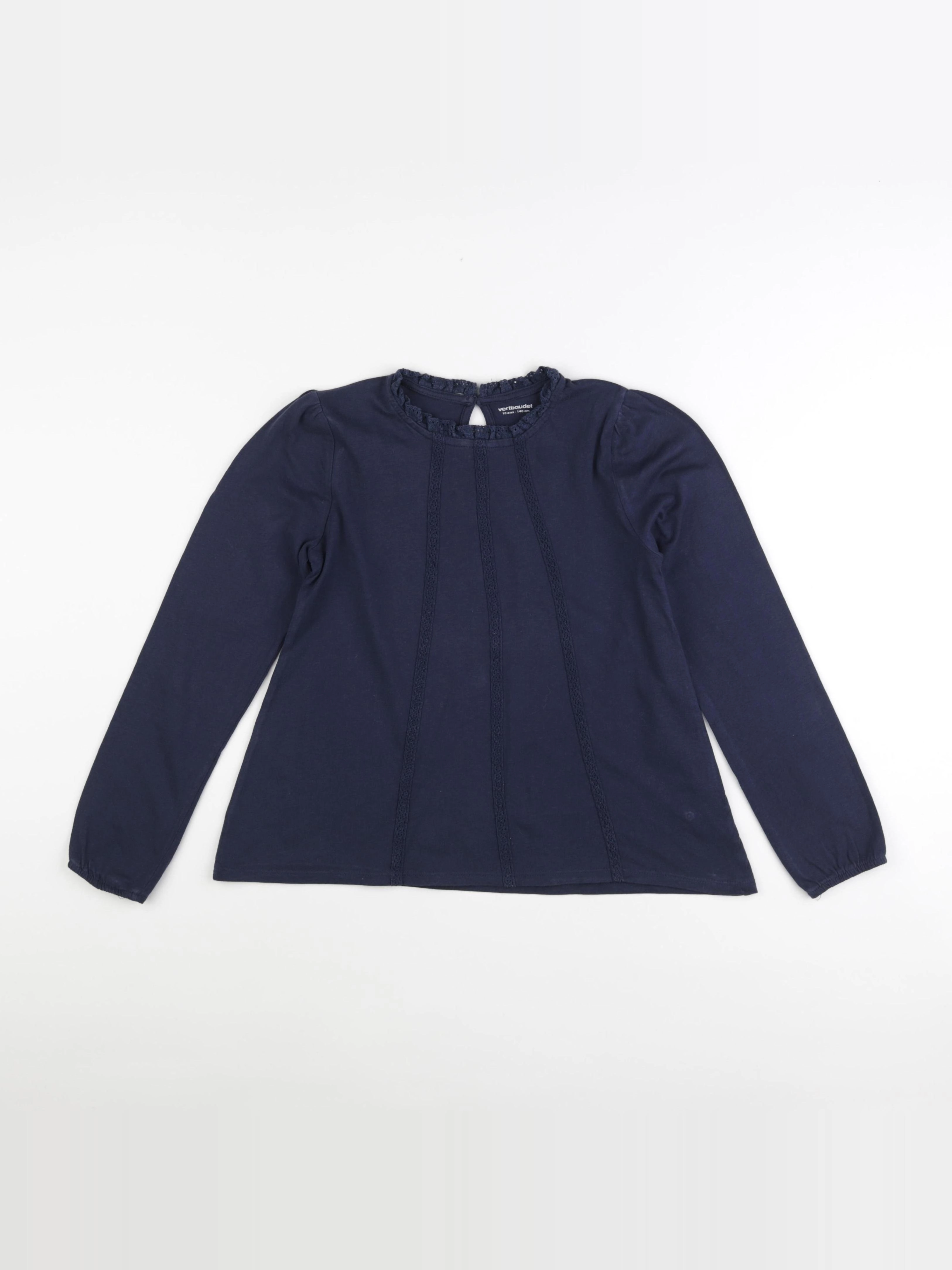 Vertbaudet - tee-shirt bleu - 10 ans