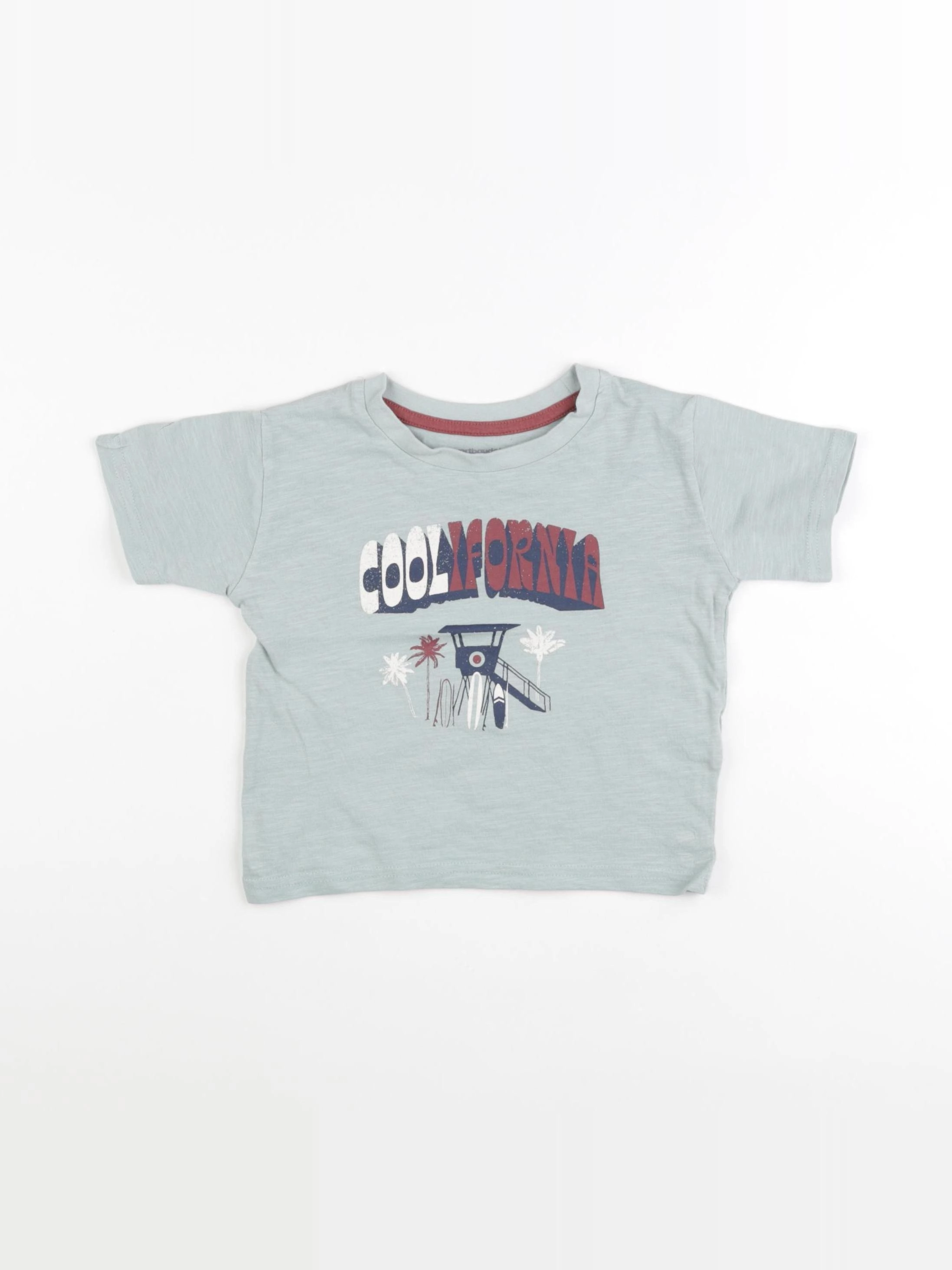 Vertbaudet - tee-shirt vert - 2 ans