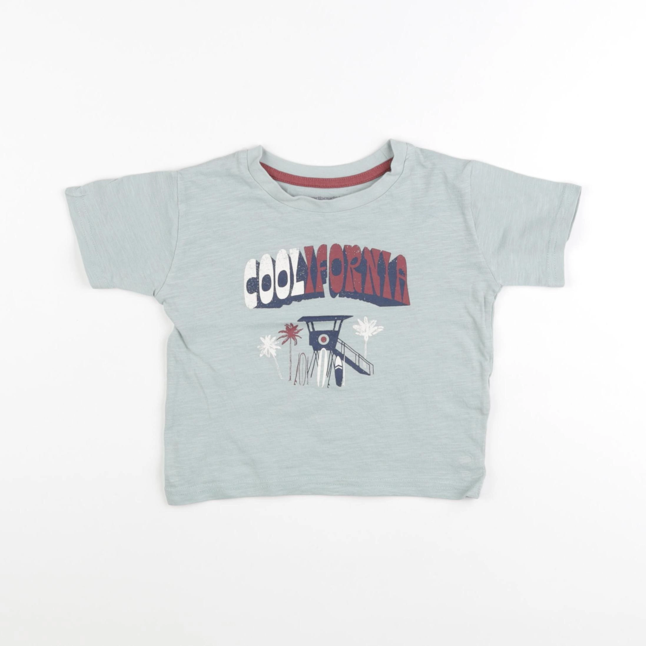 Vertbaudet - tee-shirt vert - 2 ans