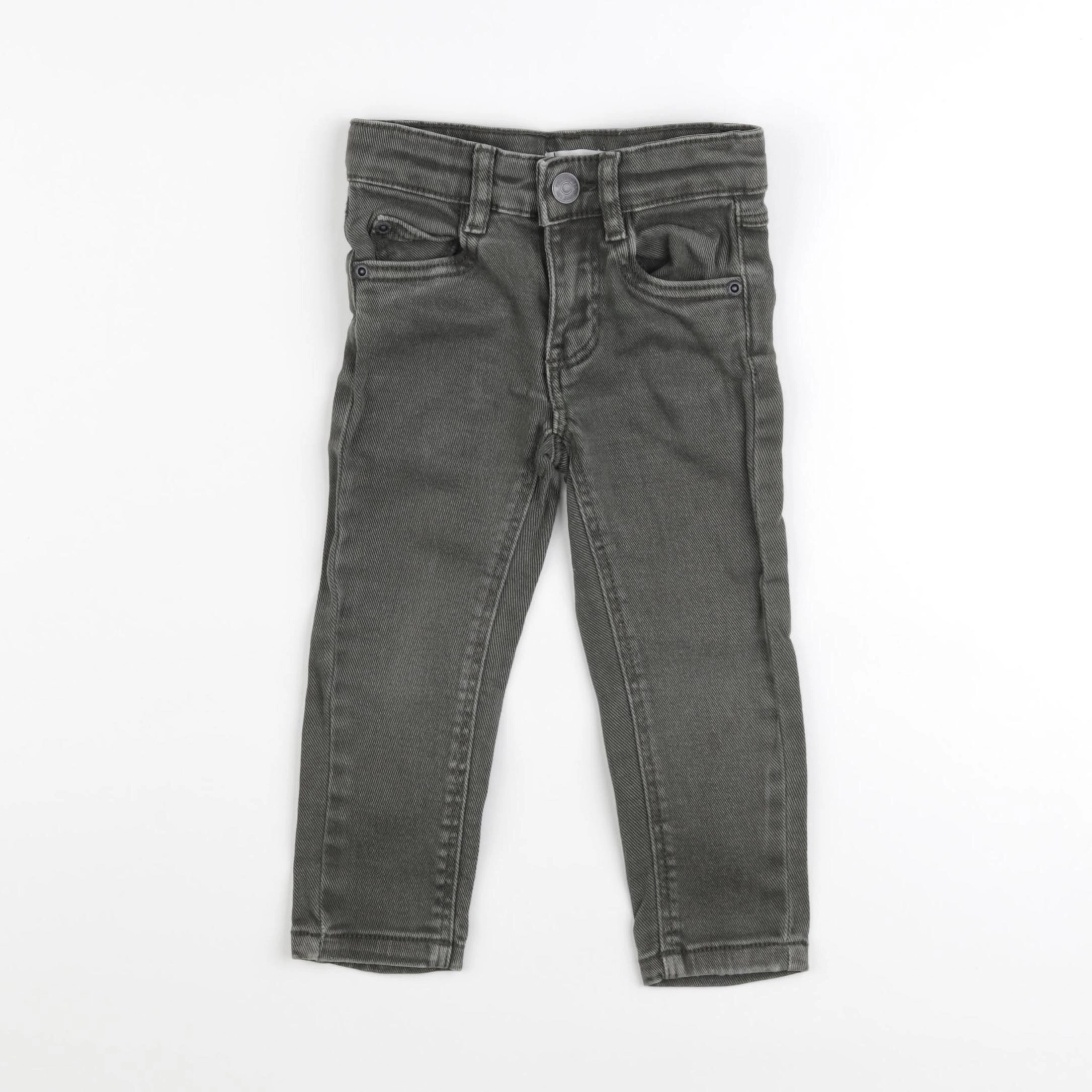 Vertbaudet - jean vert - 2 ans
