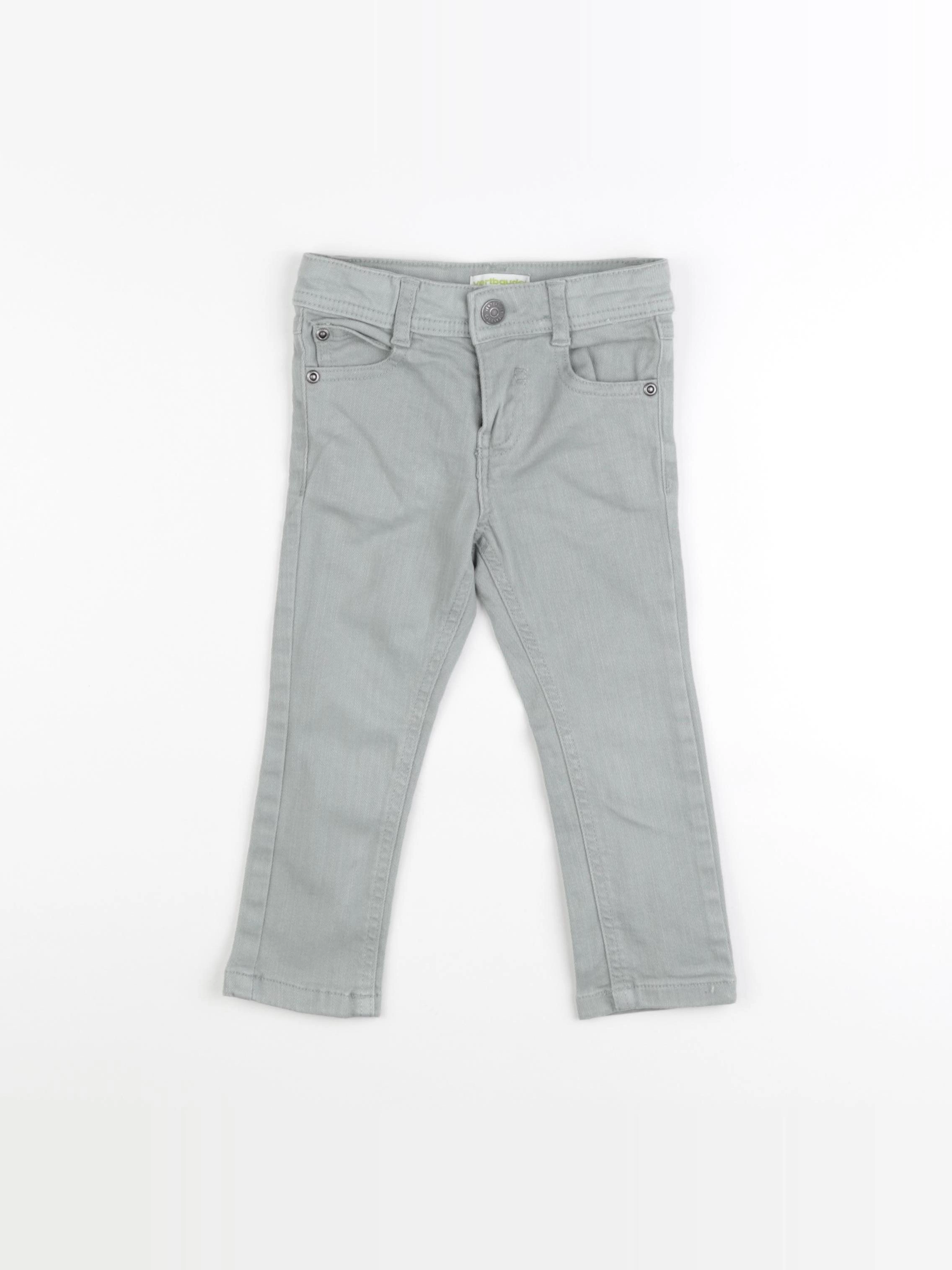 Vertbaudet - jean vert - 2 ans