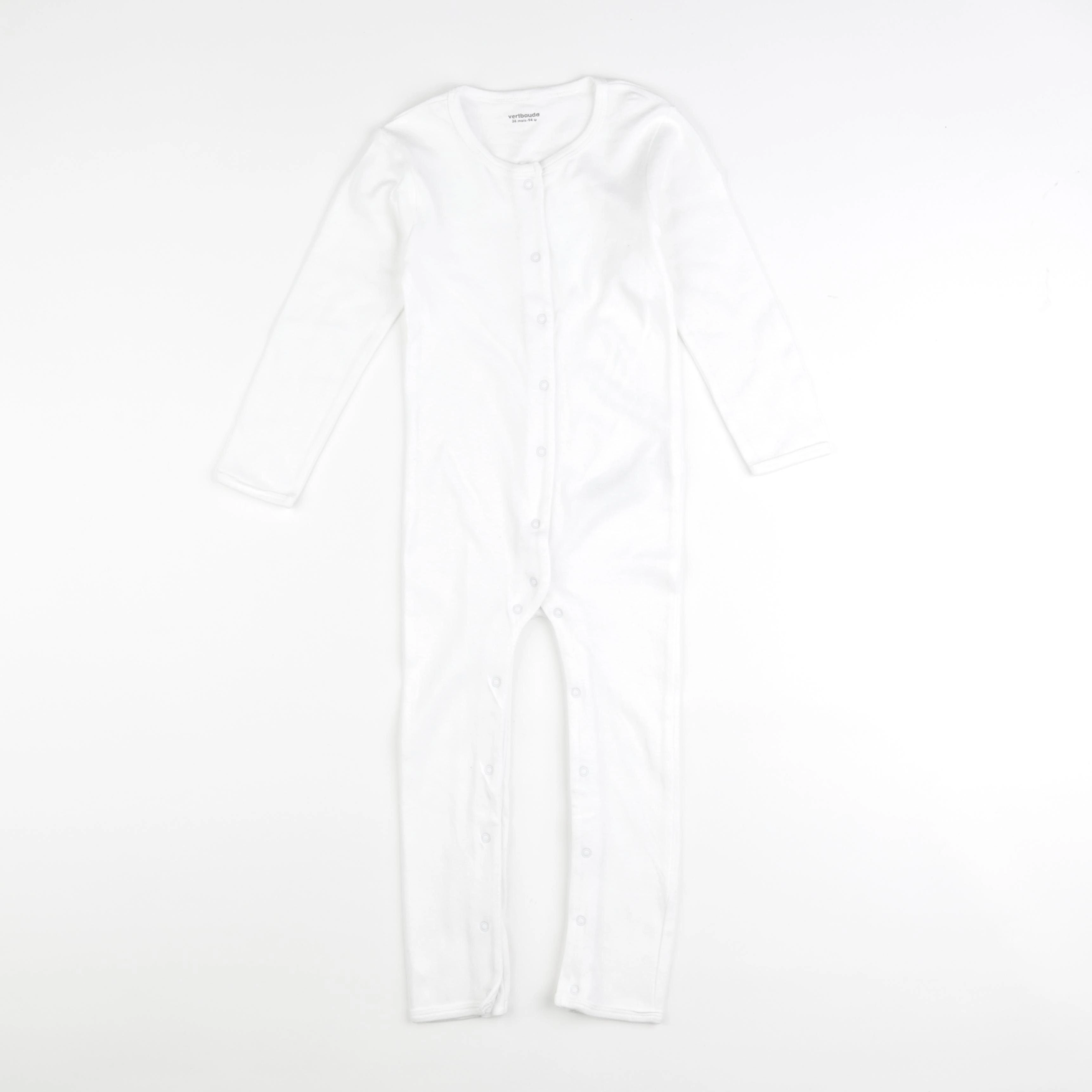 Vertbaudet - pyjama coton blanc - 36 mois