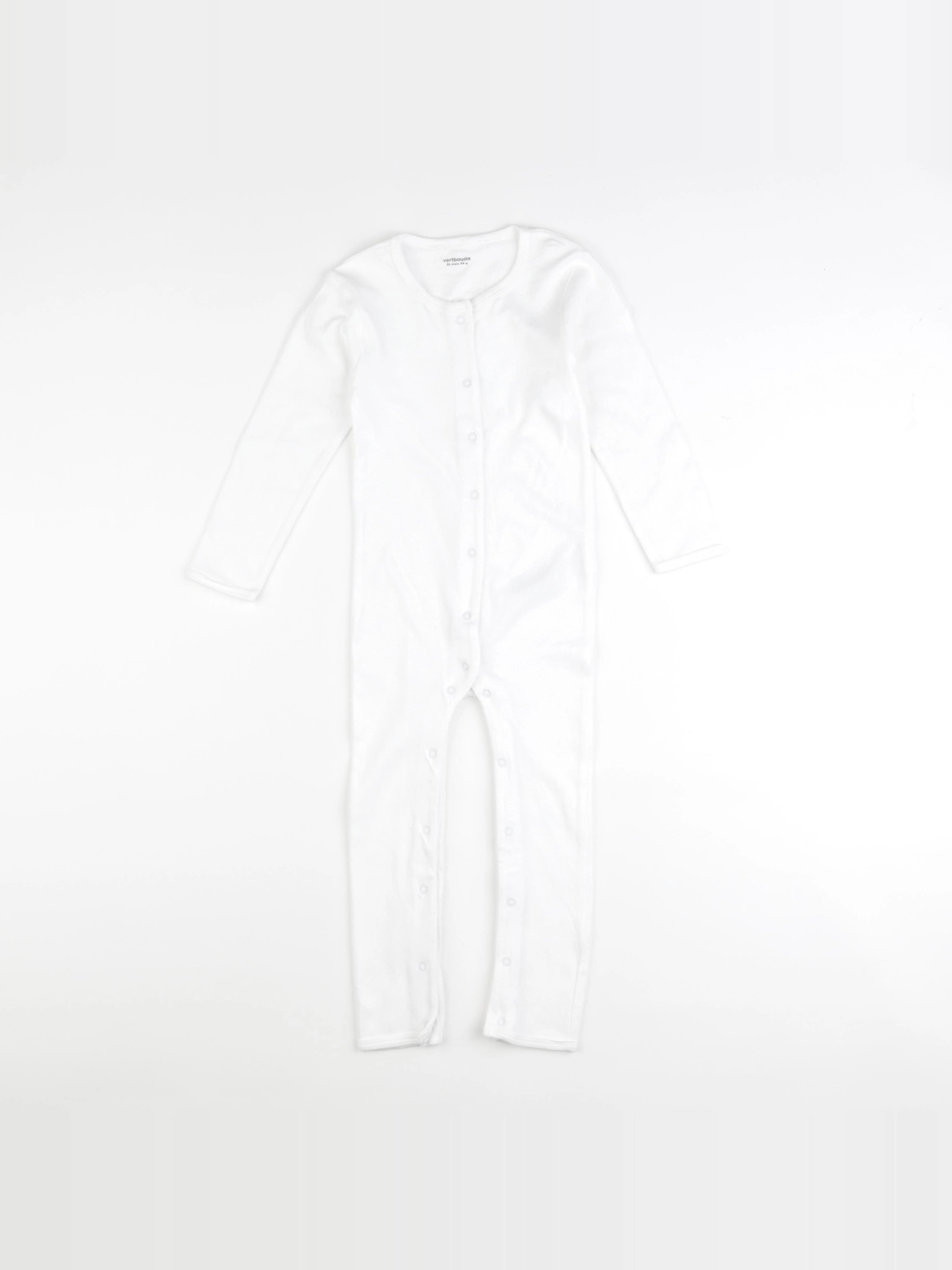 Vertbaudet - pyjama coton blanc - 36 mois