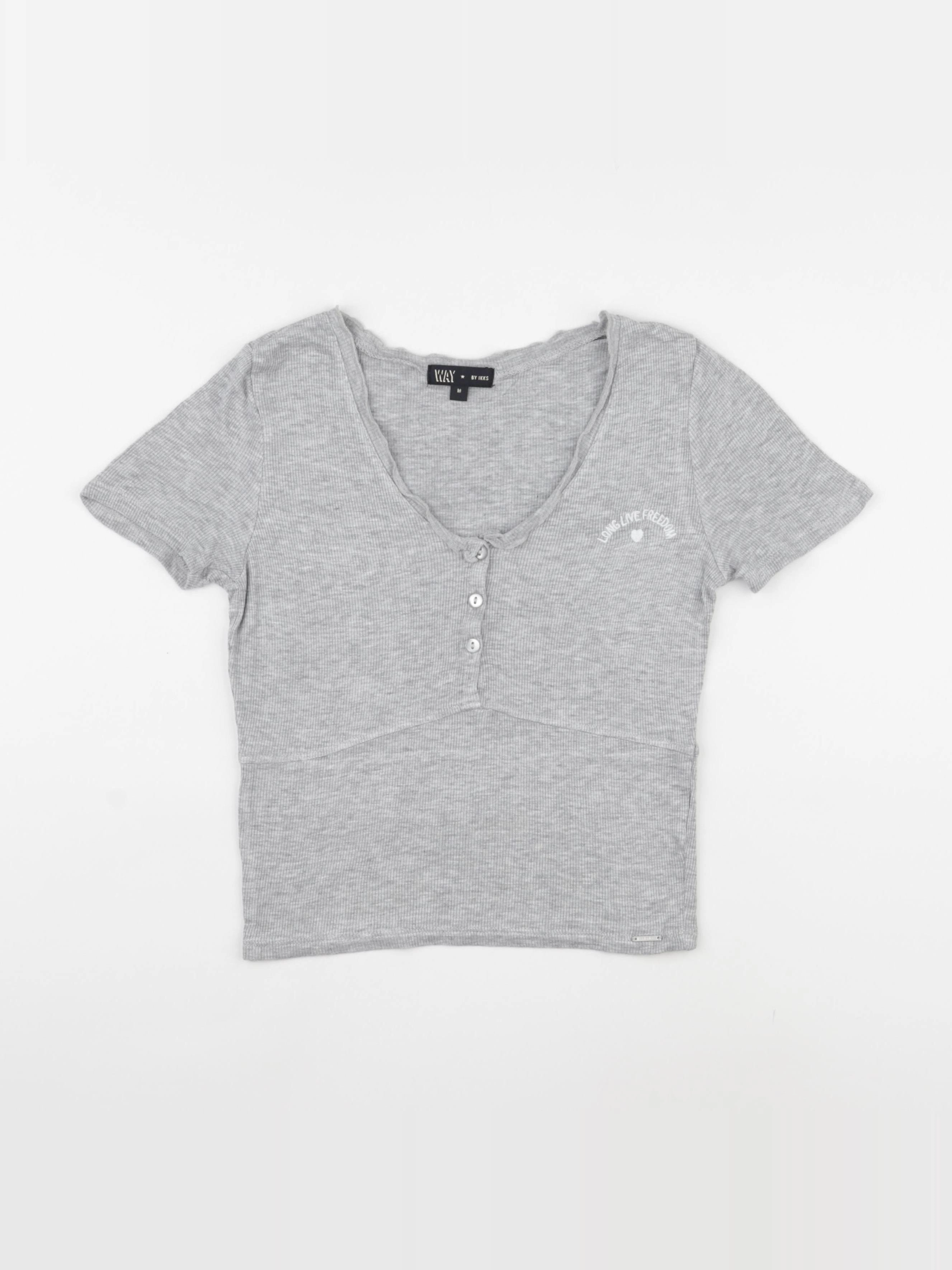 IKKS - tee-shirt gris - 16 ans