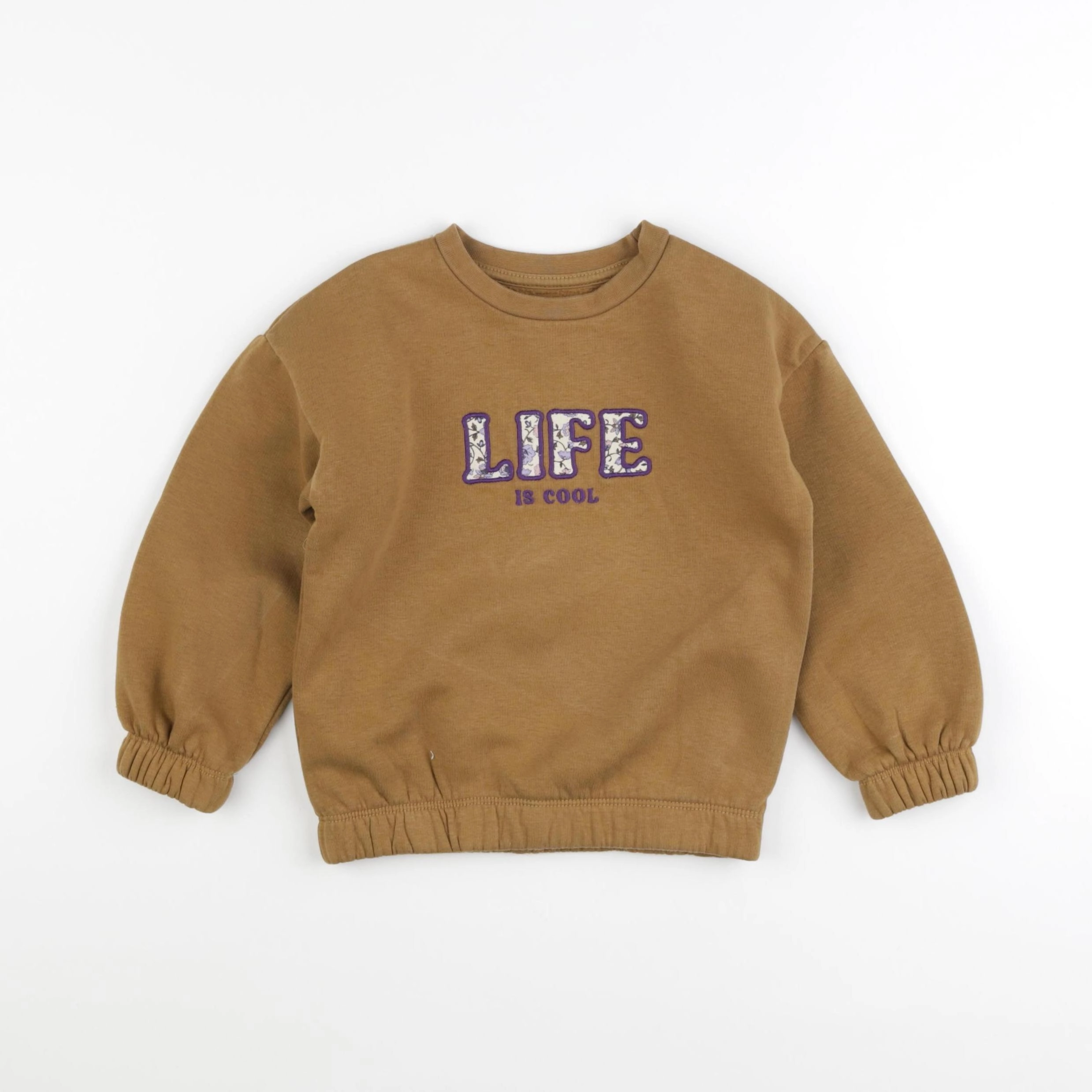 Vertbaudet - sweat marron - 4 ans