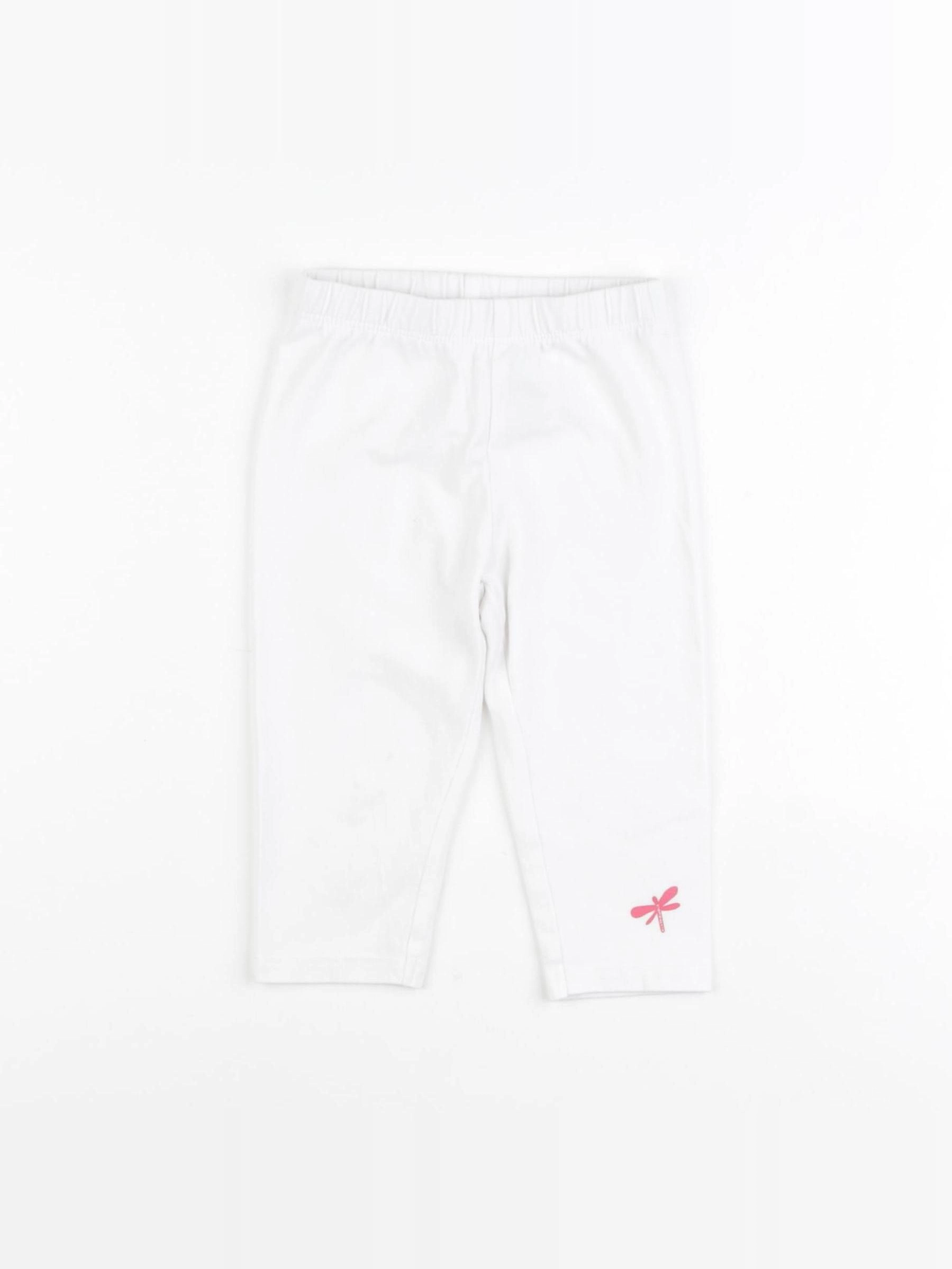 Vertbaudet - legging court blanc - 4 ans