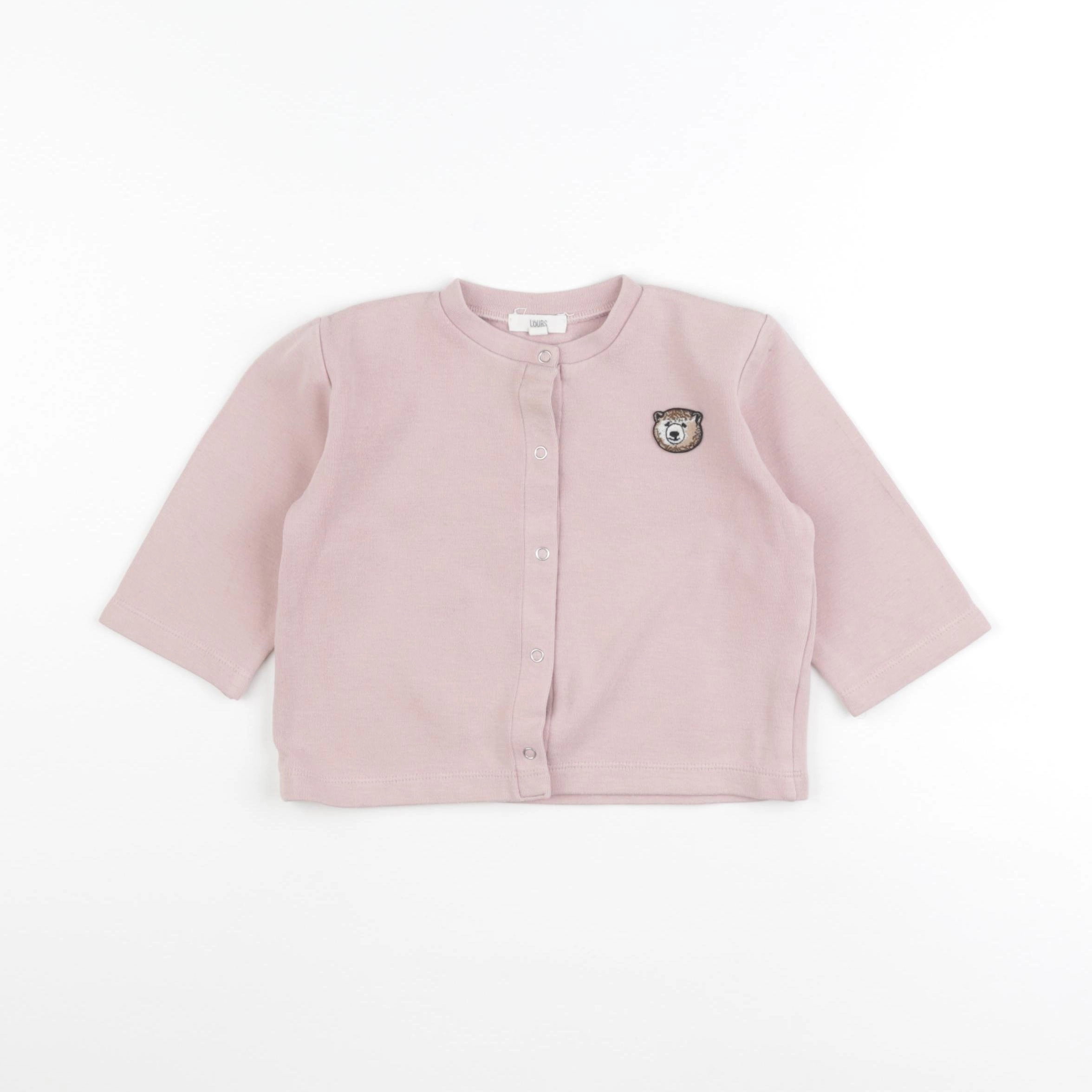 Lours - sweat rose - 24 mois