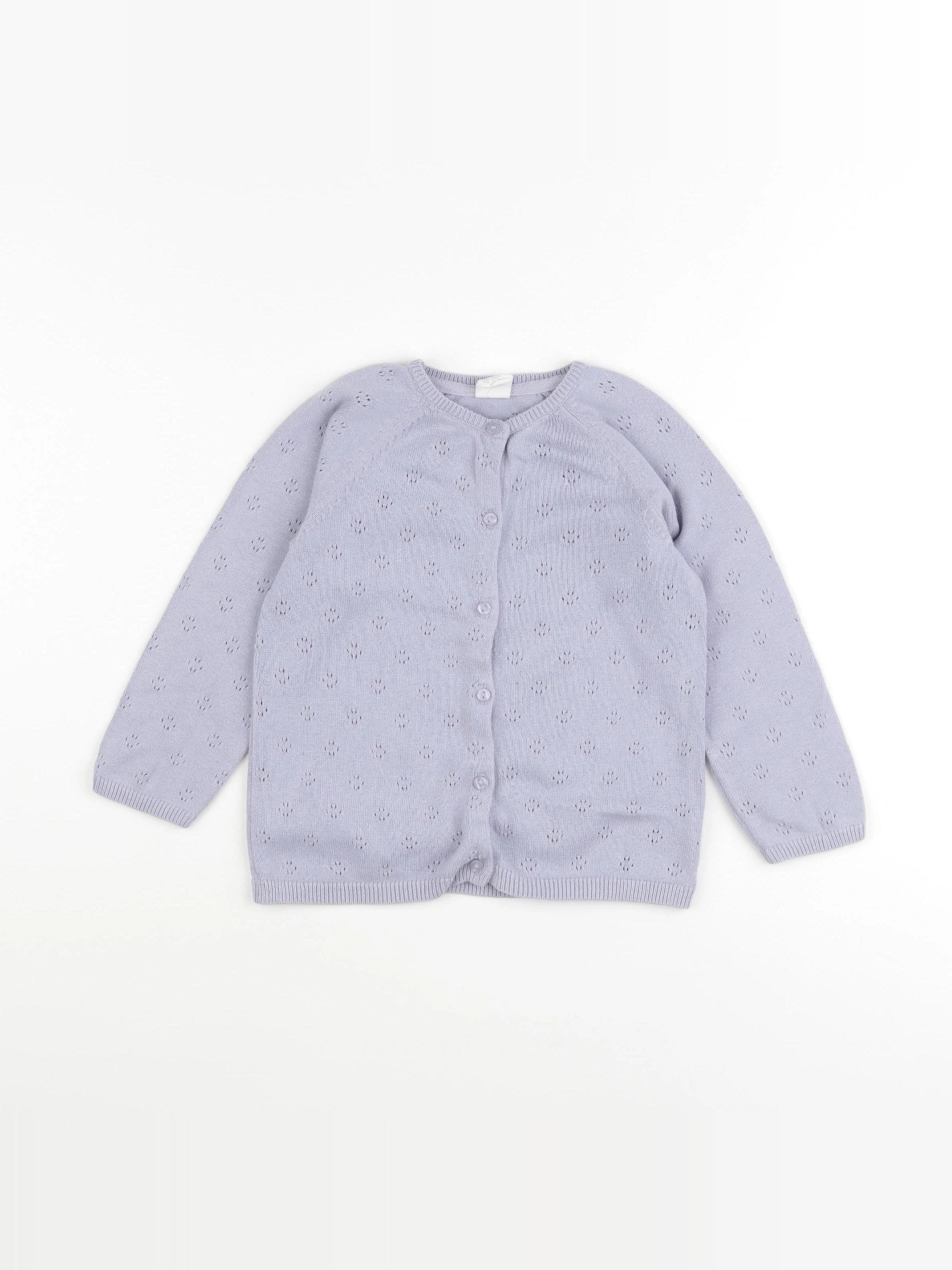 H&M - gilet bleu - 18/24 mois