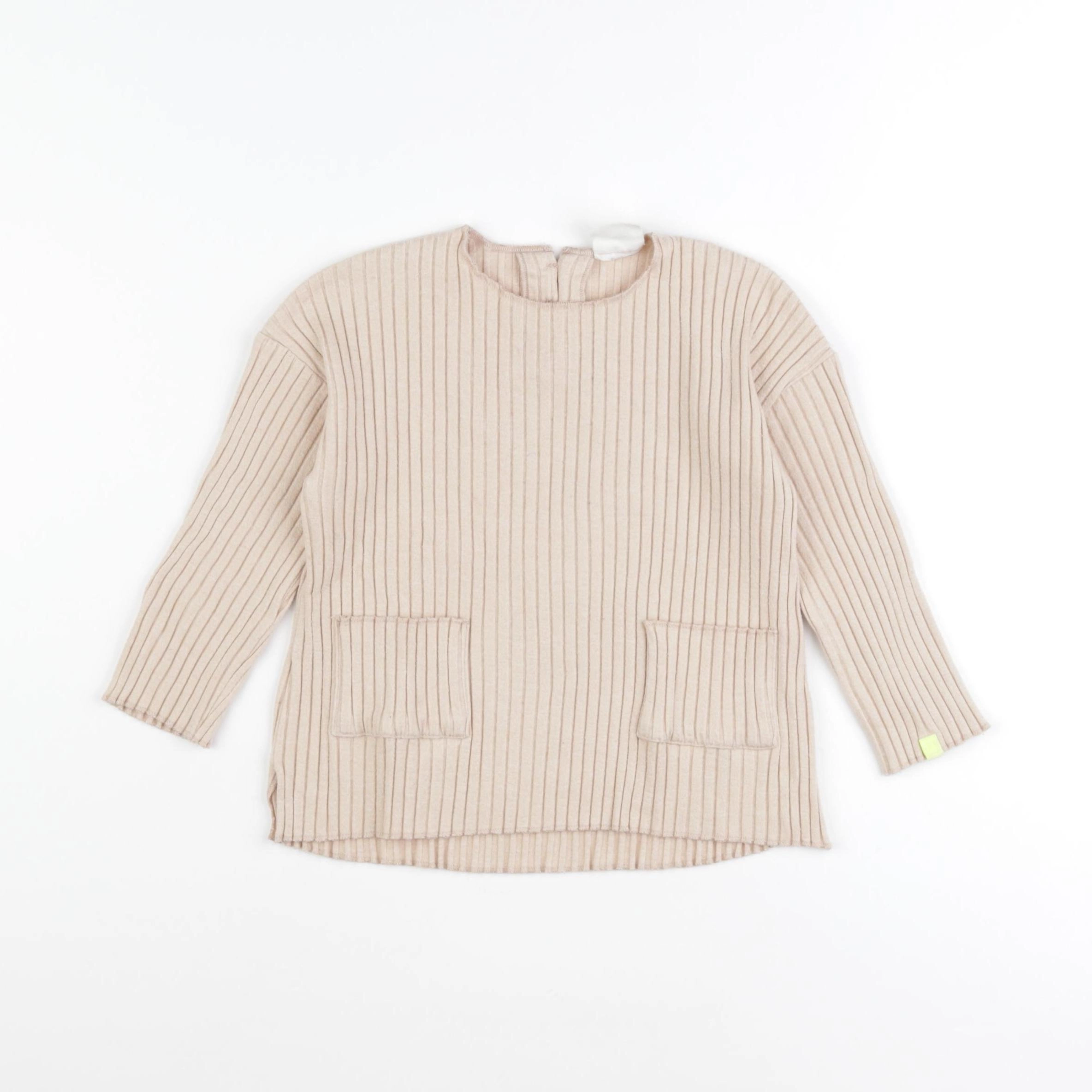 Zara - pull beige - 2/3 ans