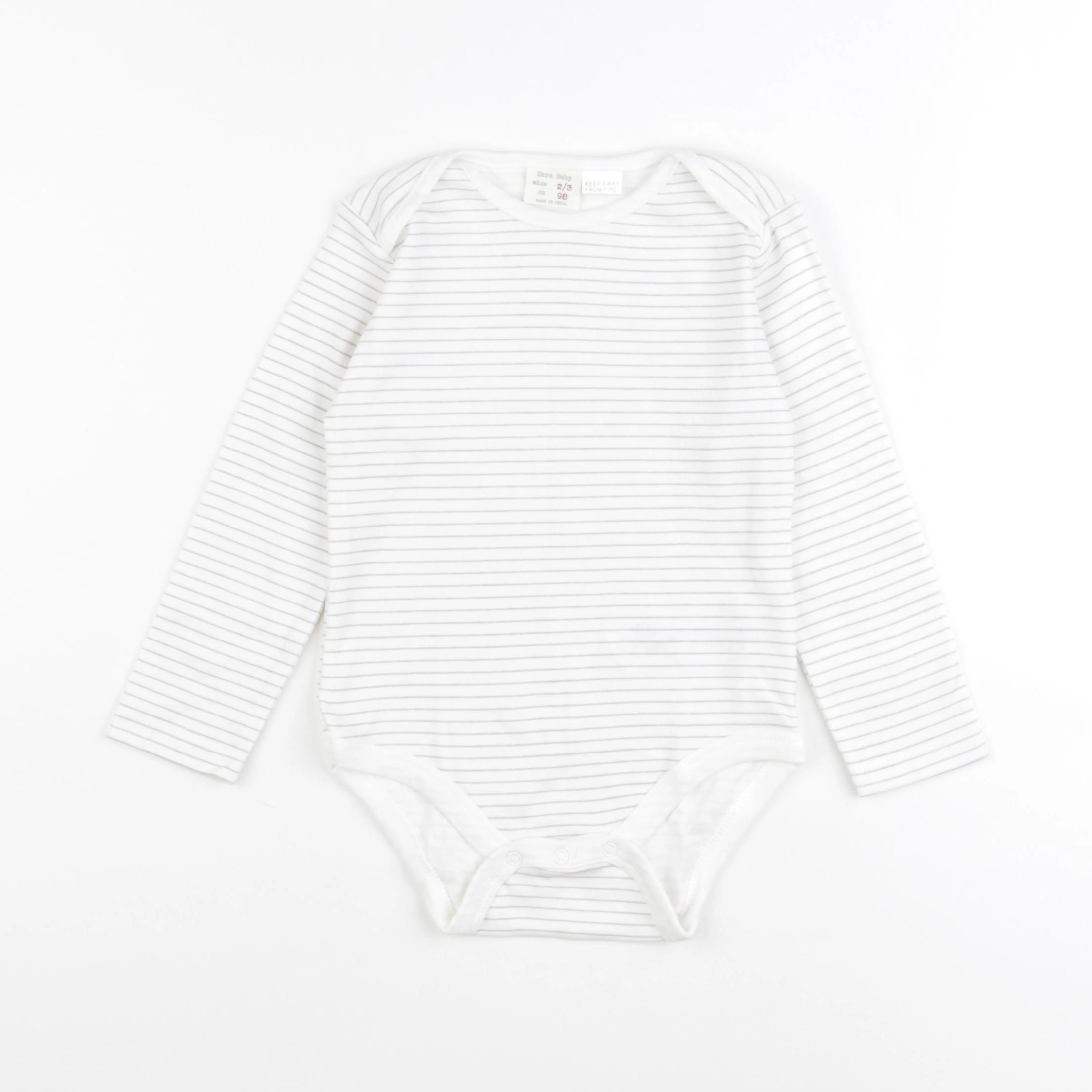 Zara - body blanc - 2/3 ans