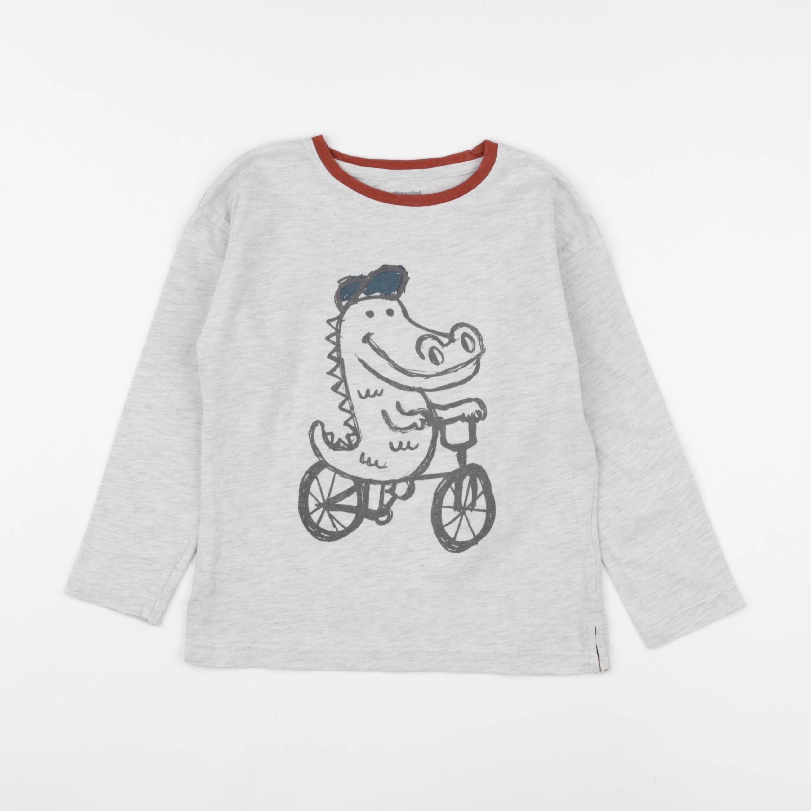 Vertbaudet - tee-shirt gris - 6 ans