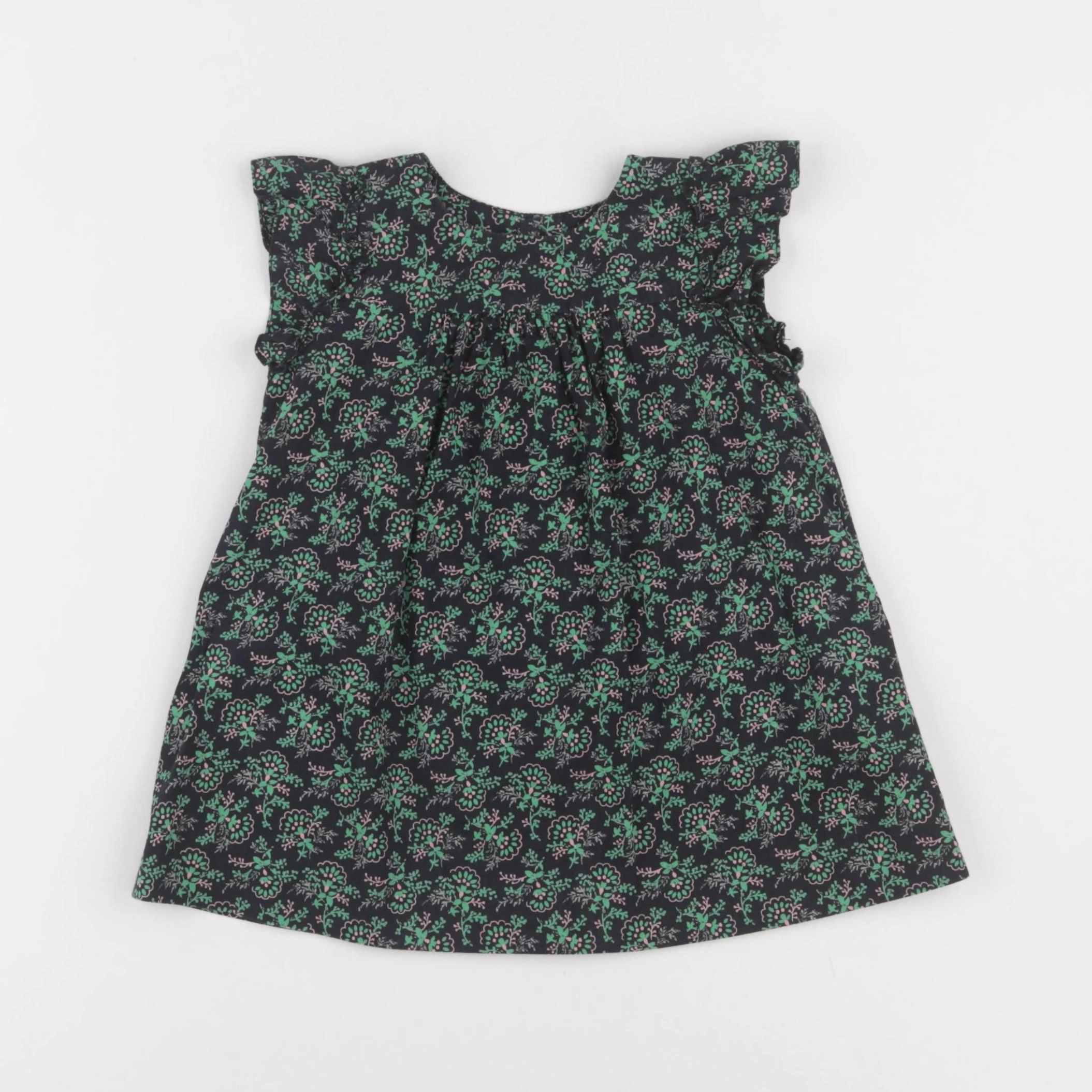 Bonpoint - robe vert - 12 mois