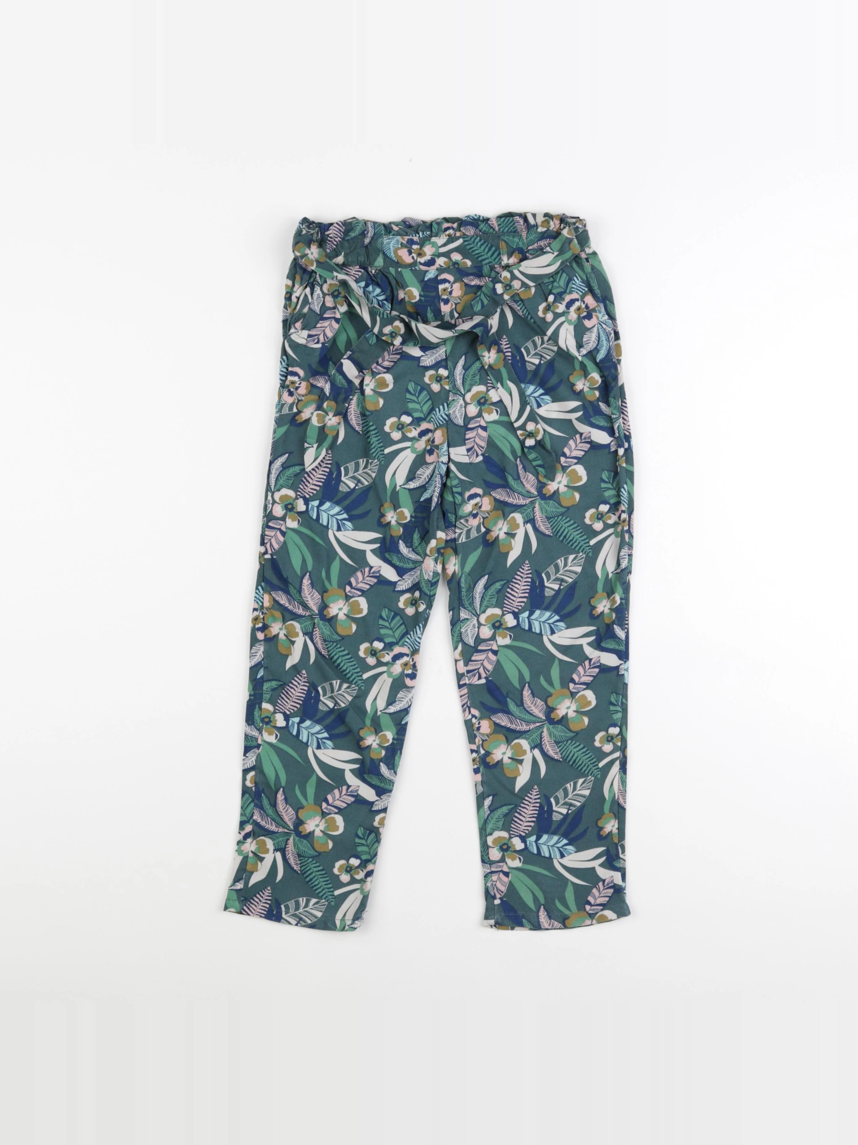 Vertbaudet - pantalon vert - 6 ans