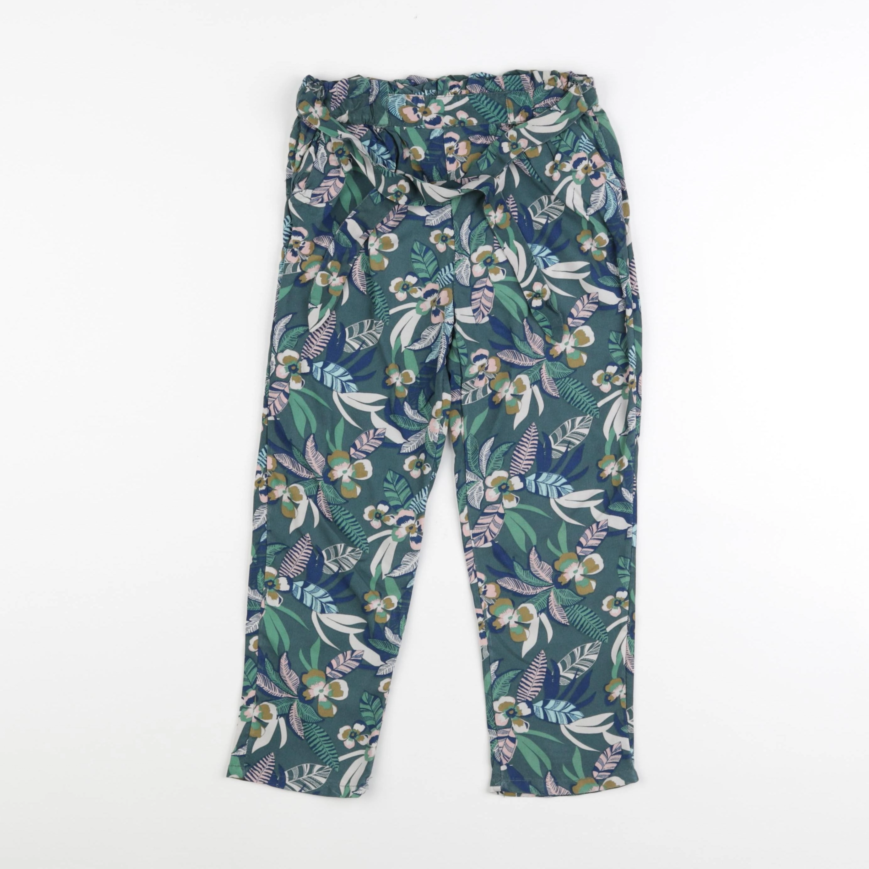 Vertbaudet - pantalon vert - 6 ans
