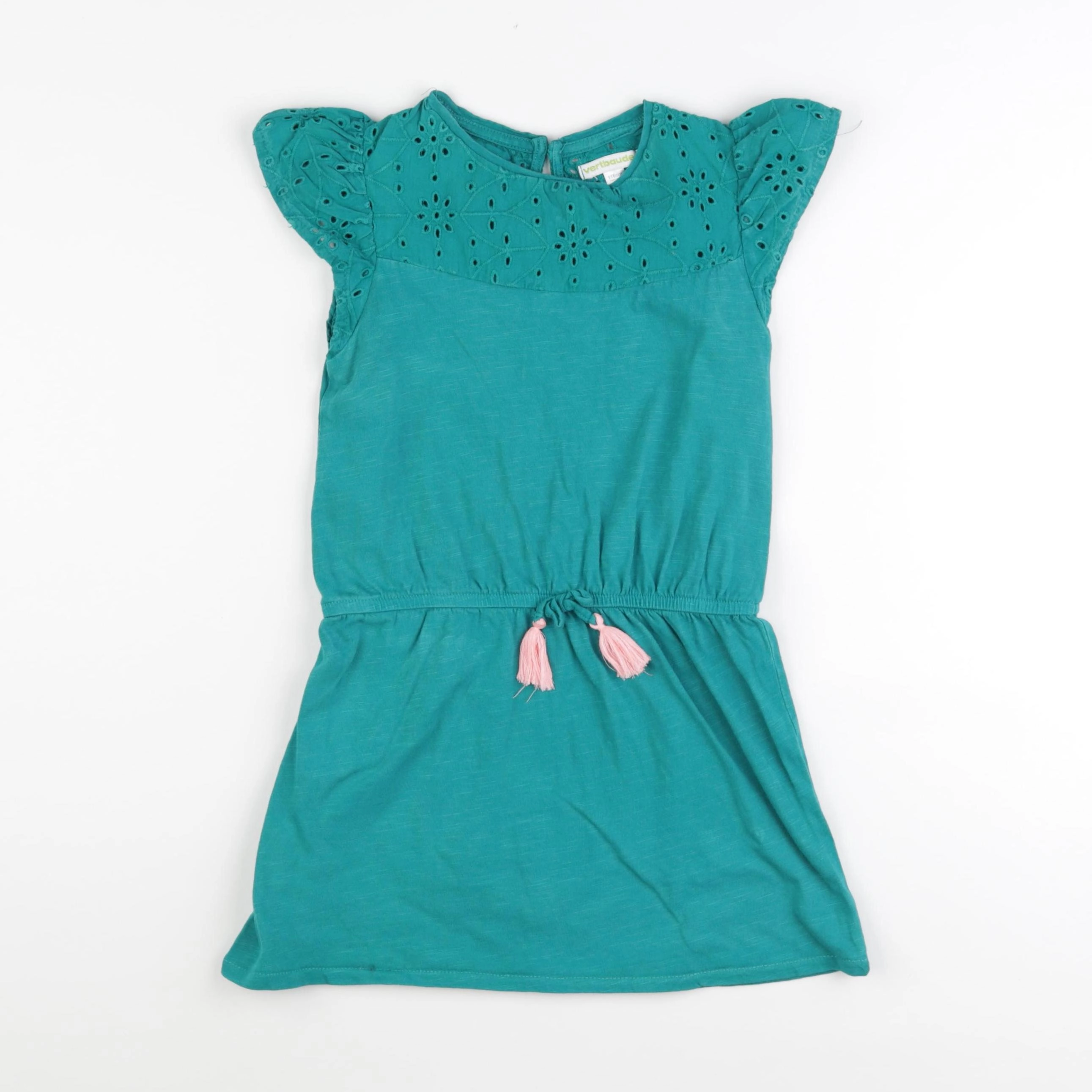 Vertbaudet - robe vert - 6 ans