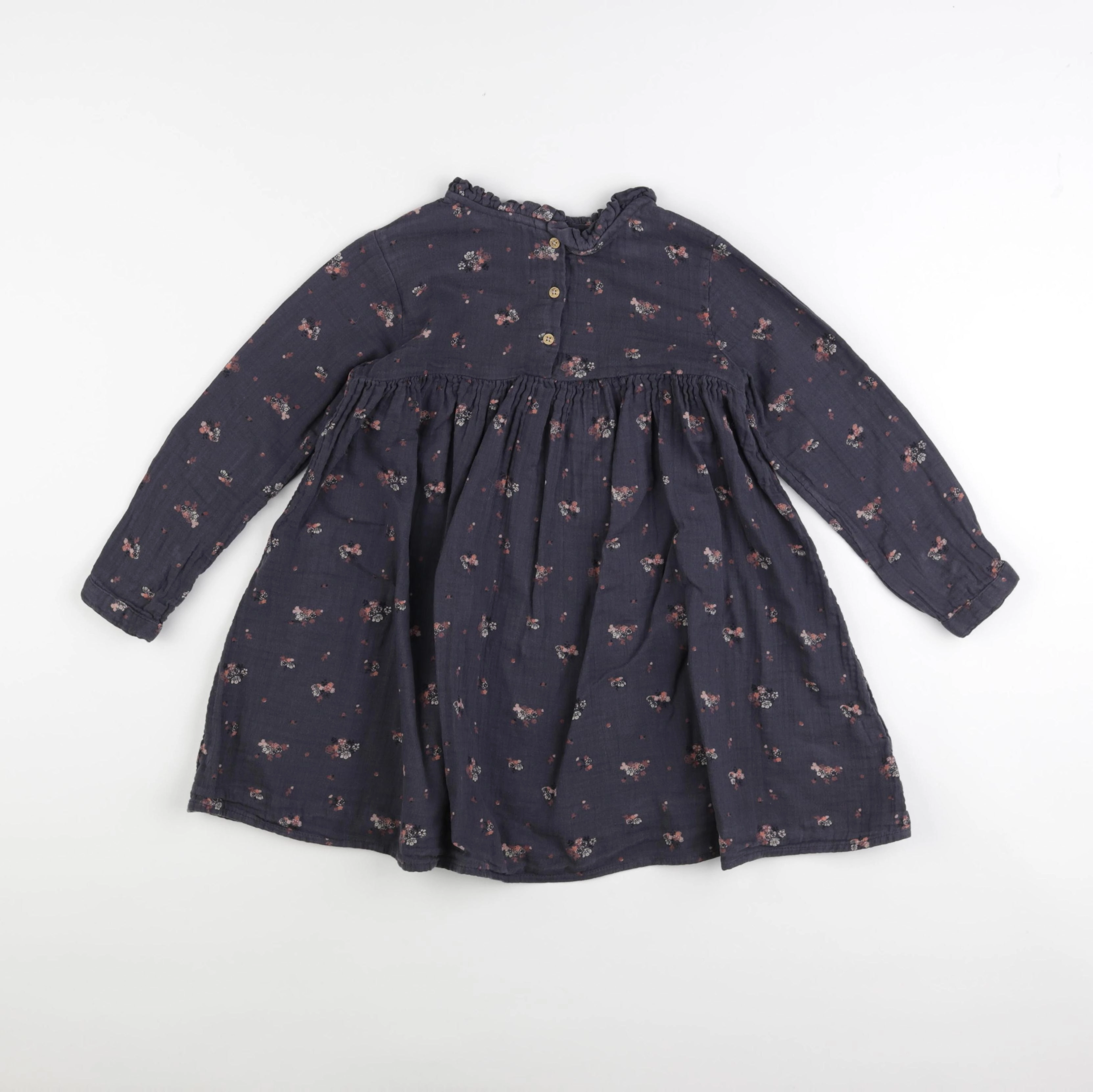 Vertbaudet - robe gris - 6 ans