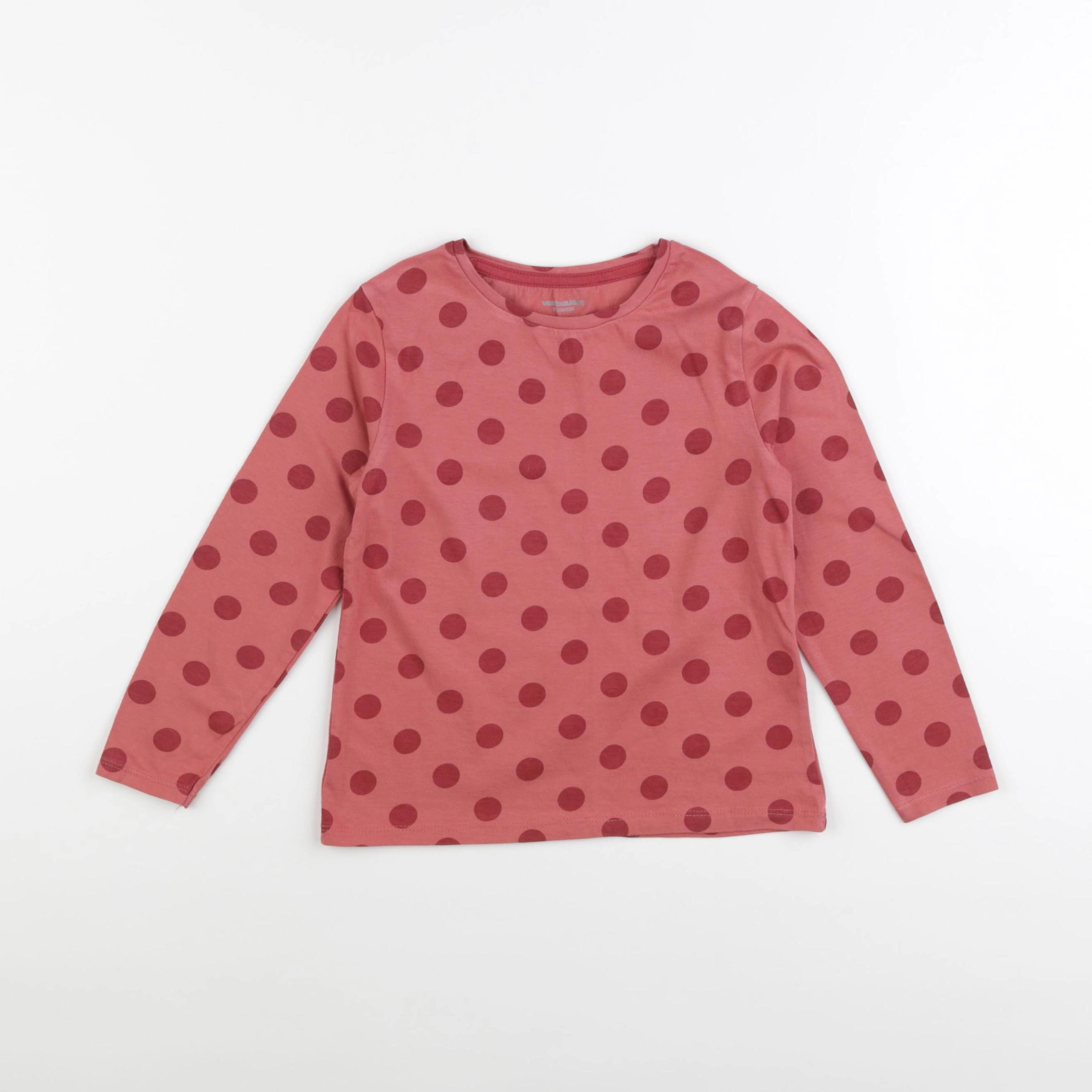Vertbaudet - tee-shirt rose - 6 ans