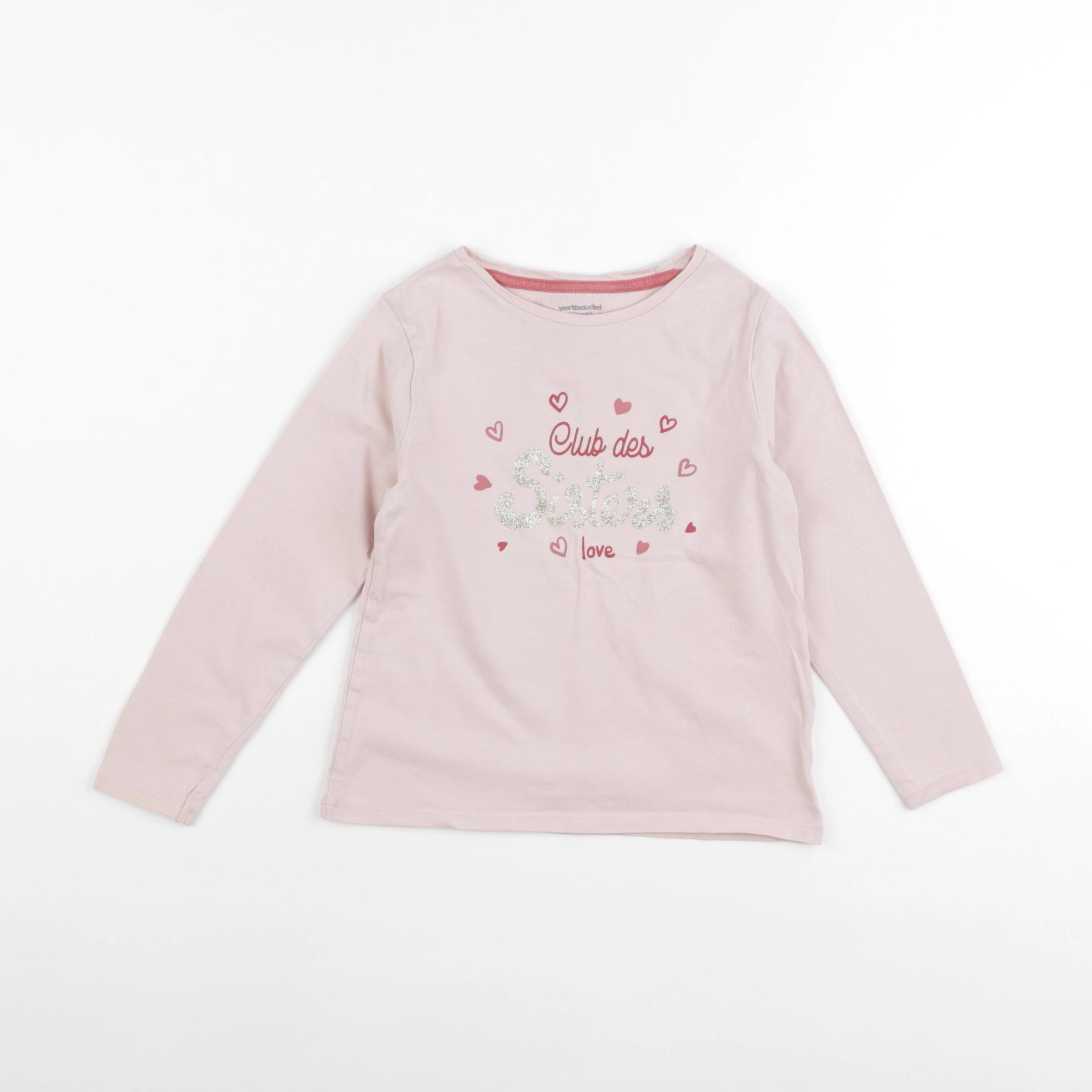 Vertbaudet - tee-shirt rose - 6 ans