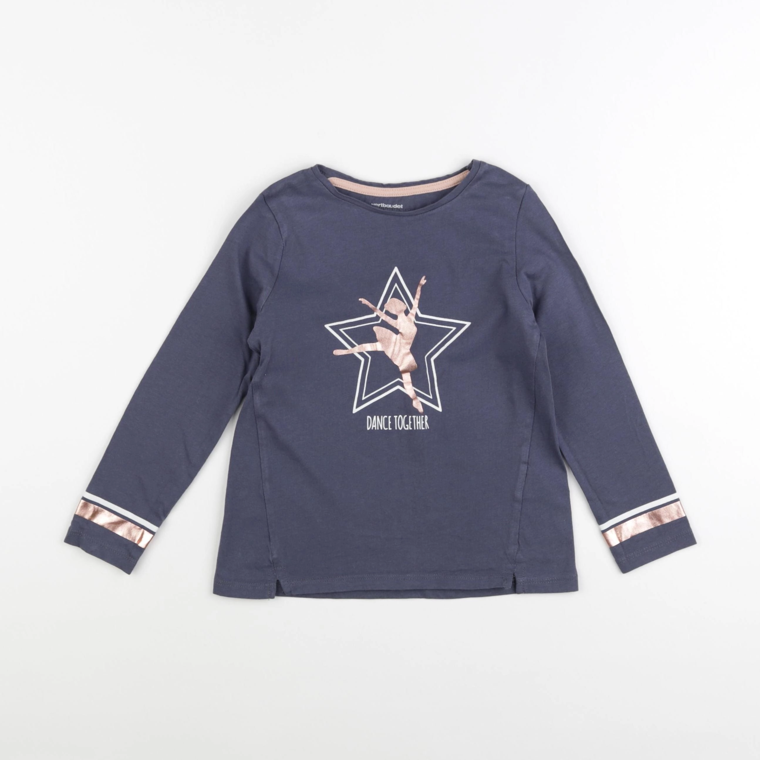 Vertbaudet - tee-shirt bleu - 6 ans