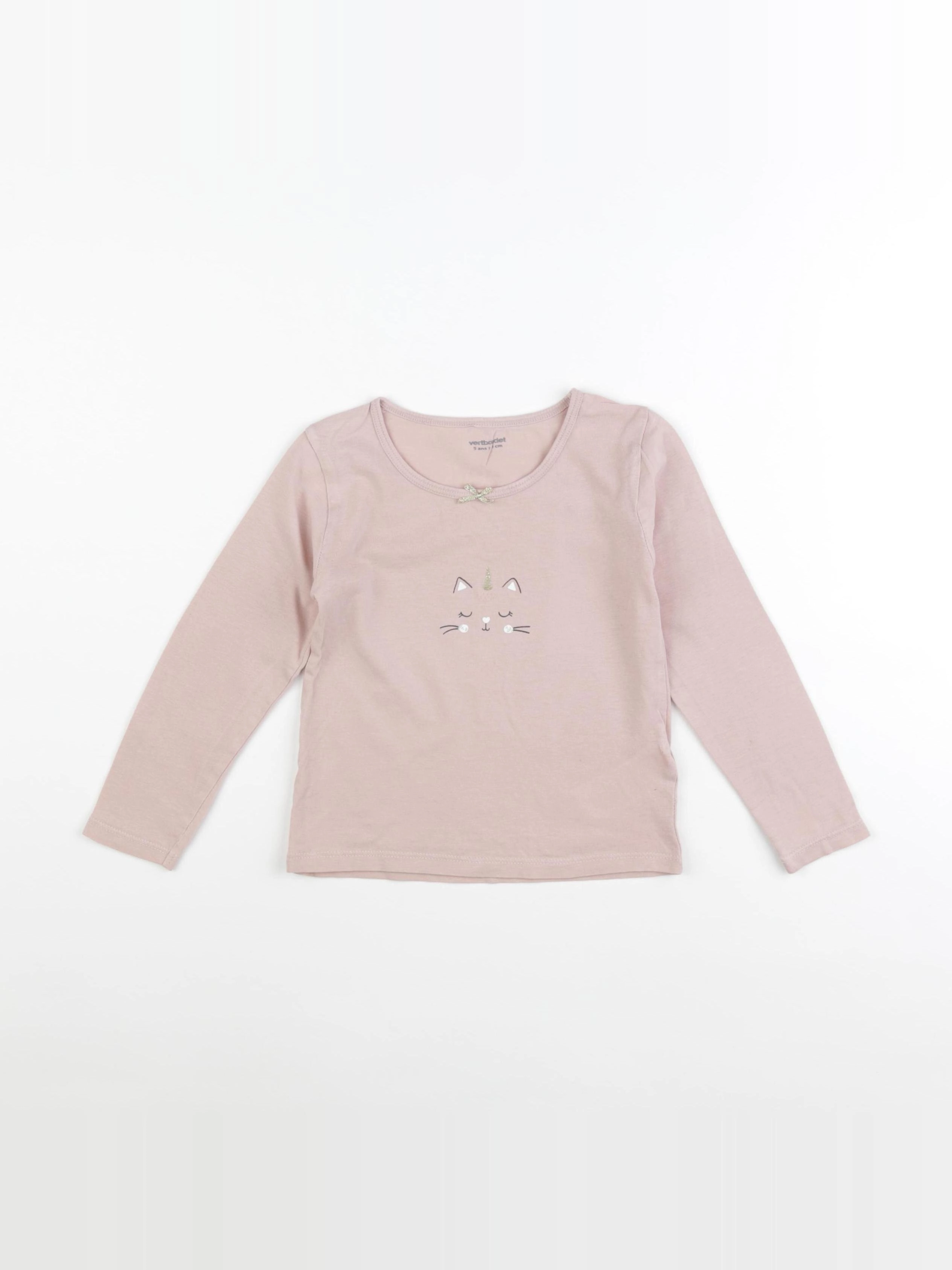 Vertbaudet - maillot de corps rose - 5 ans