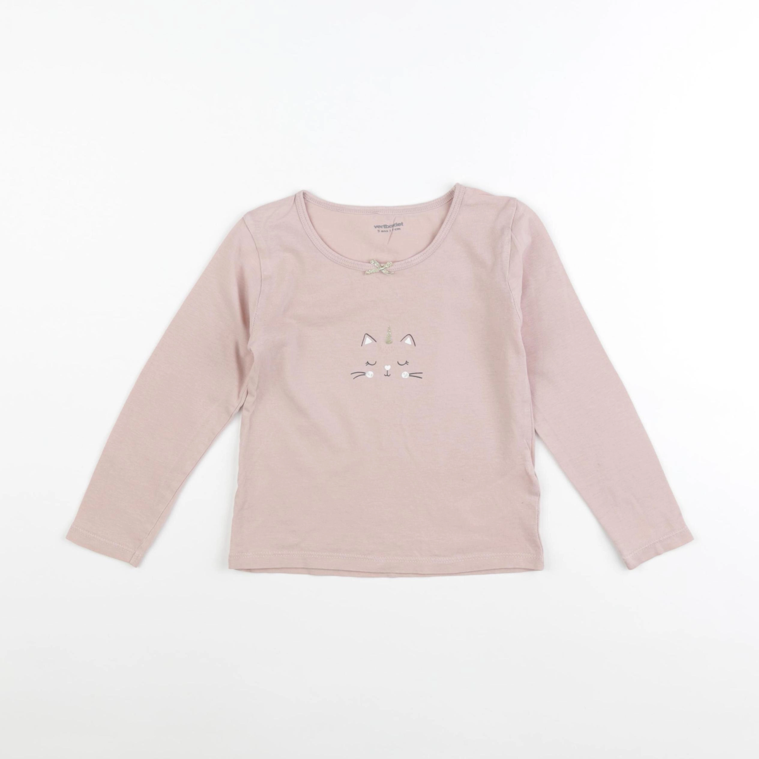 Vertbaudet - maillot de corps rose - 5 ans