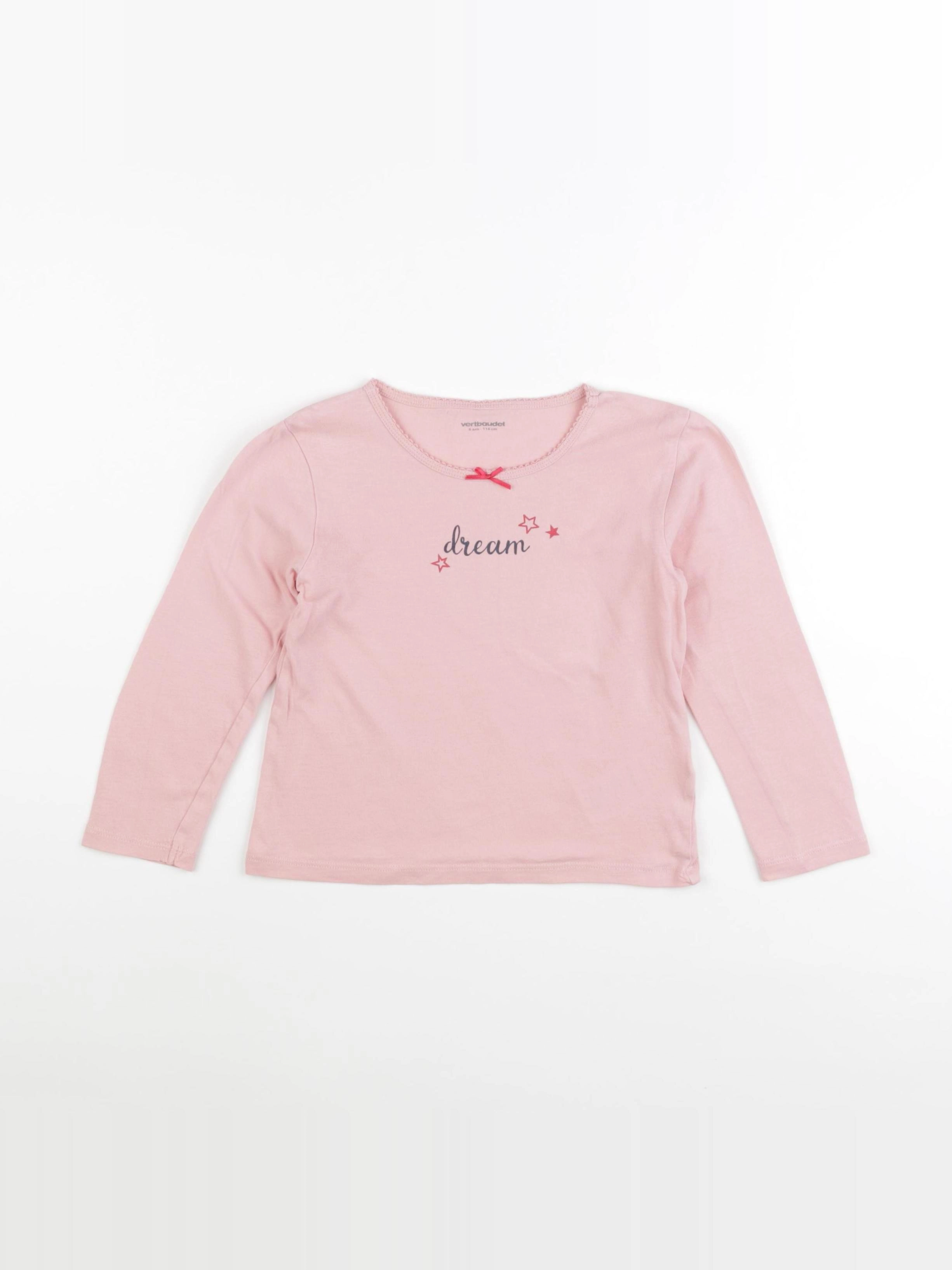 Vertbaudet - maillot de corps rose - 6 ans