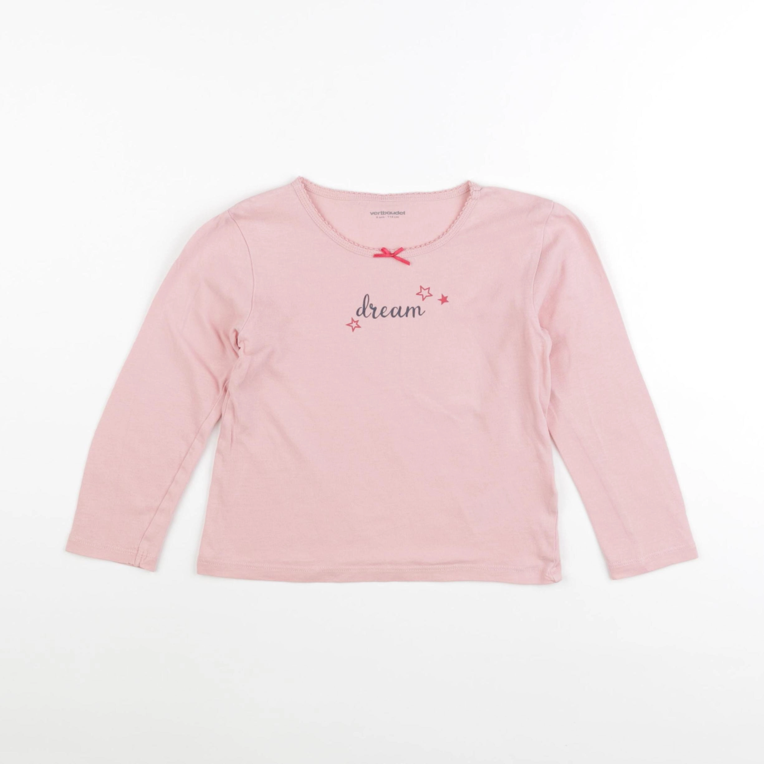 Vertbaudet - maillot de corps rose - 6 ans