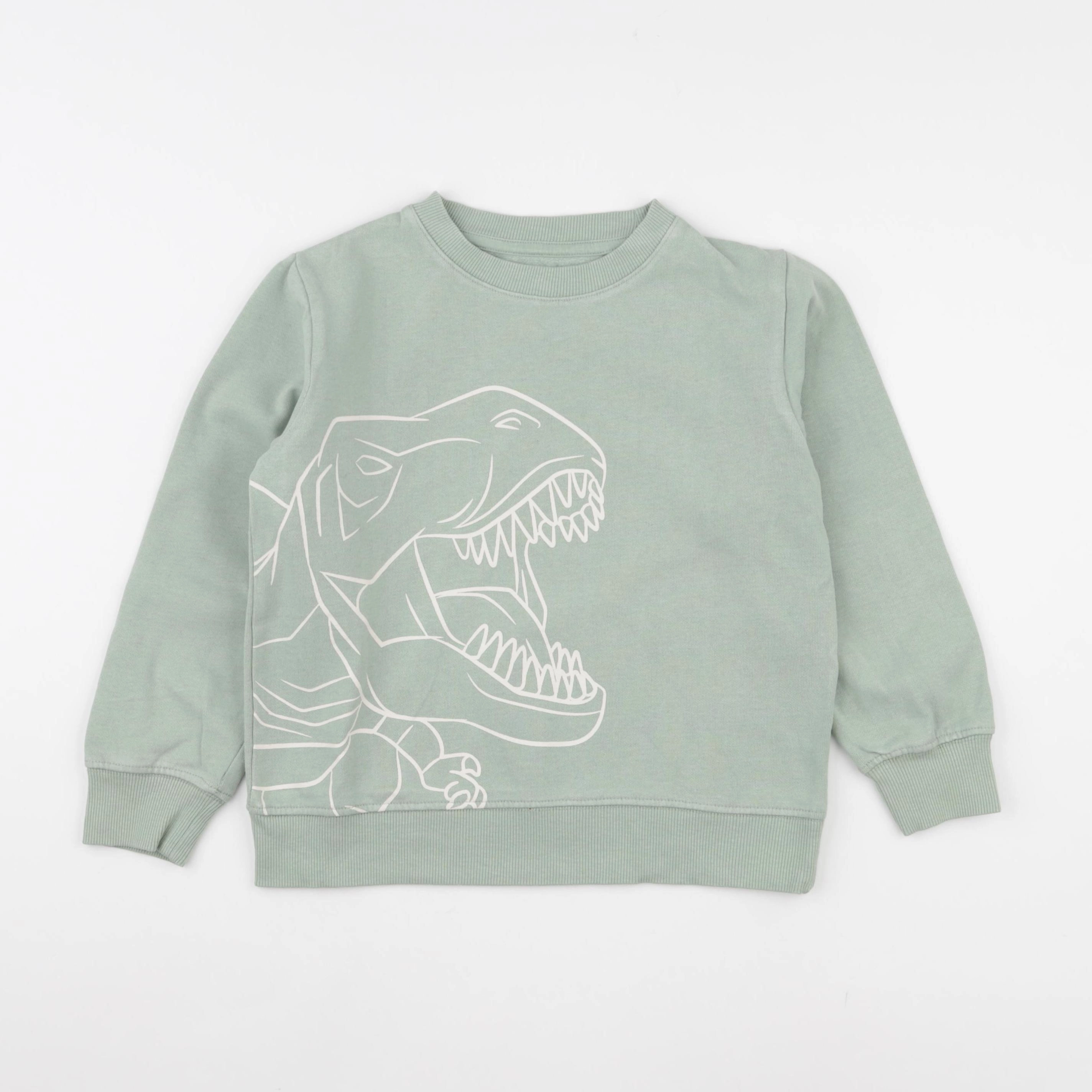 Vertbaudet - sweat vert - 8 ans