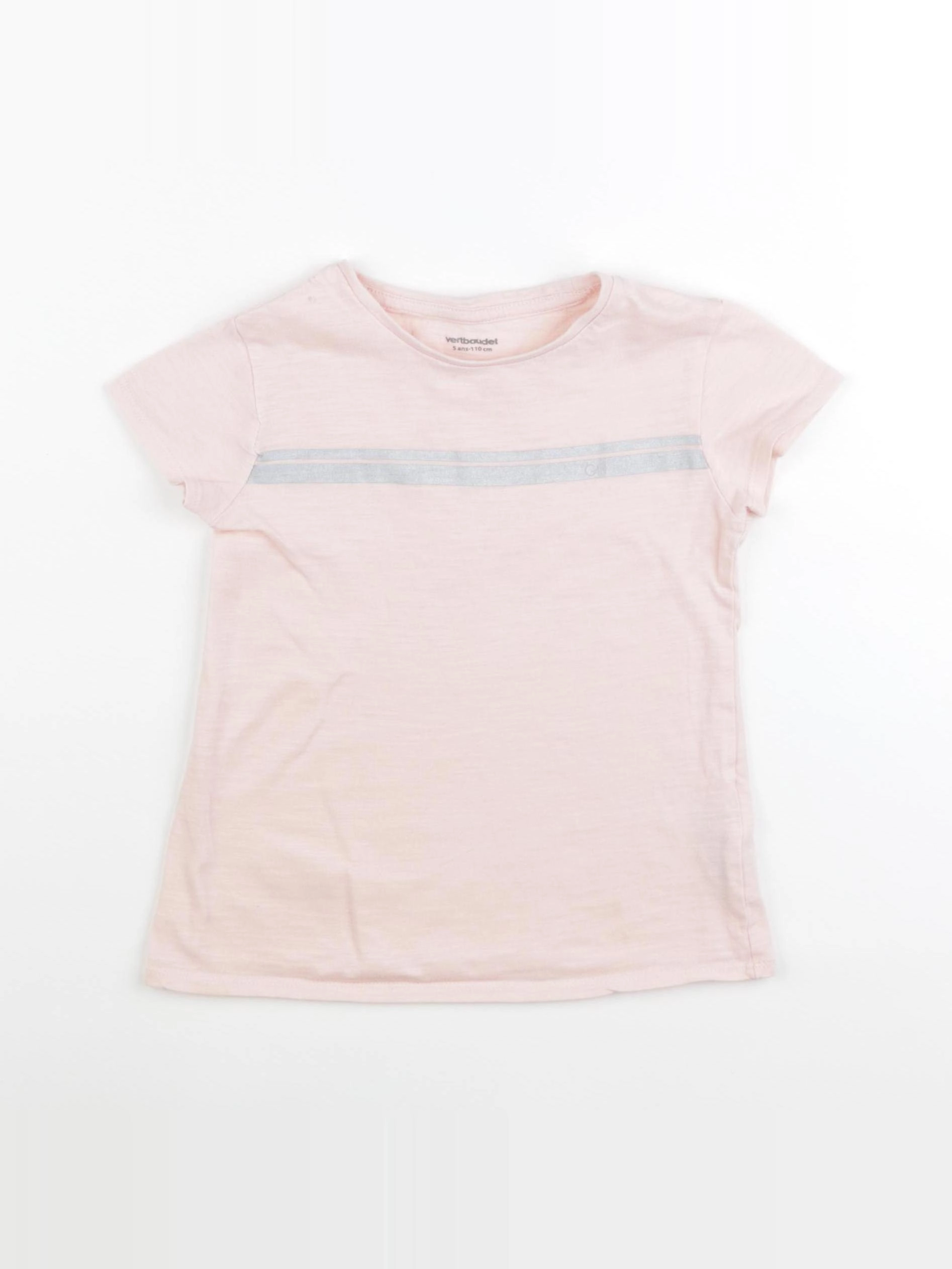 Vertbaudet - tee-shirt rose - 5 ans