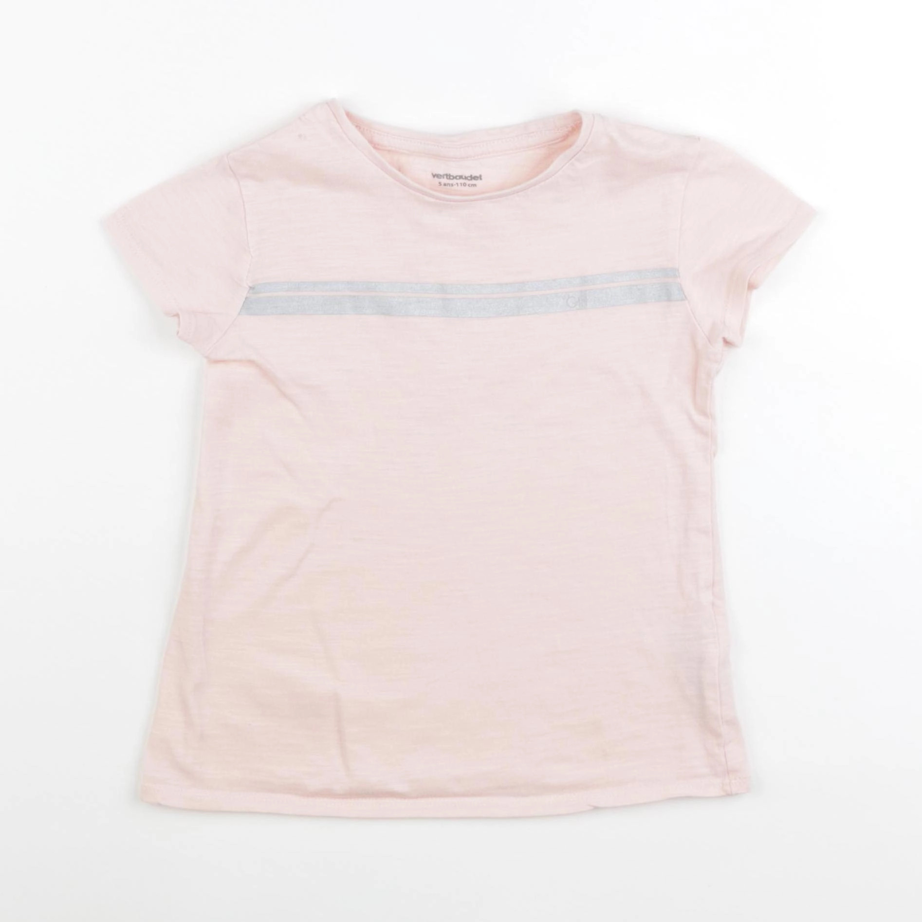 Vertbaudet - tee-shirt rose - 5 ans