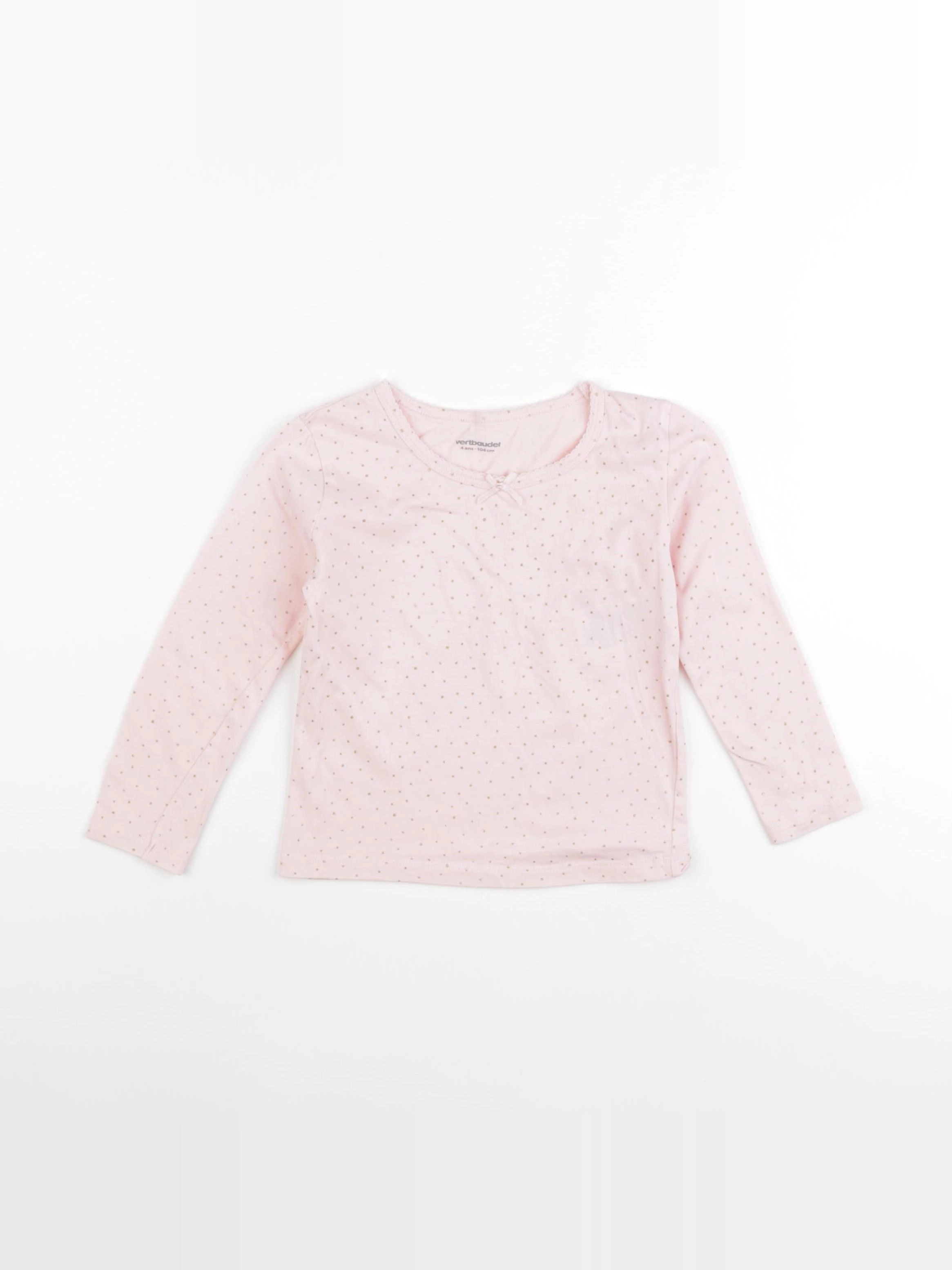 Vertbaudet - maillot de corps rose - 4 ans