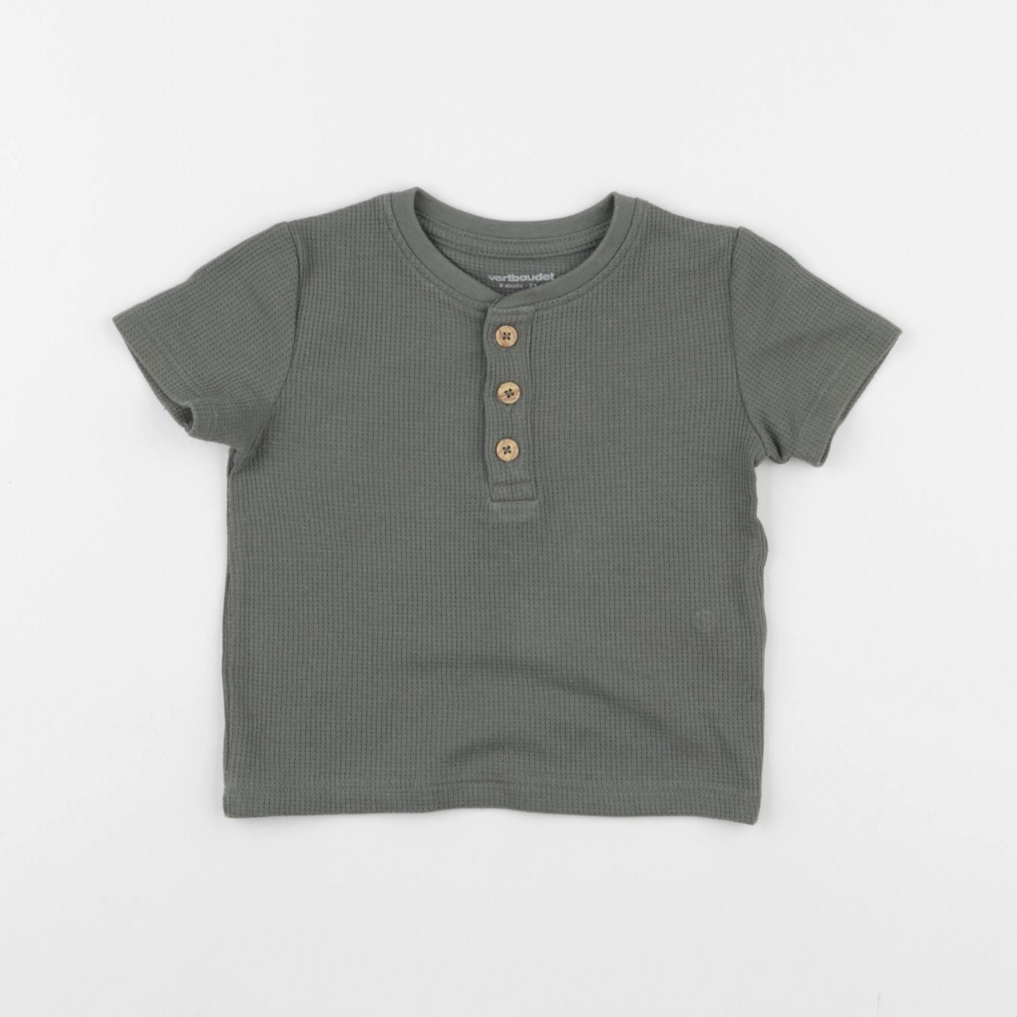 Vertbaudet - tee-shirt vert - 9 mois
