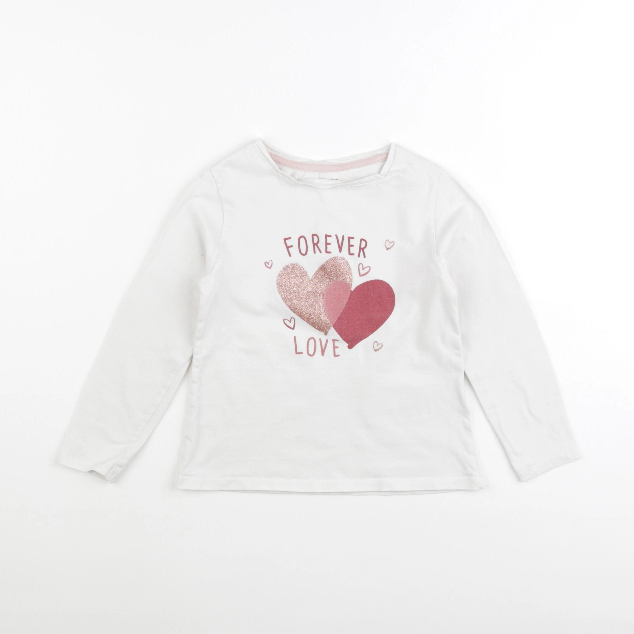 Vertbaudet - tee-shirt blanc - 6 ans