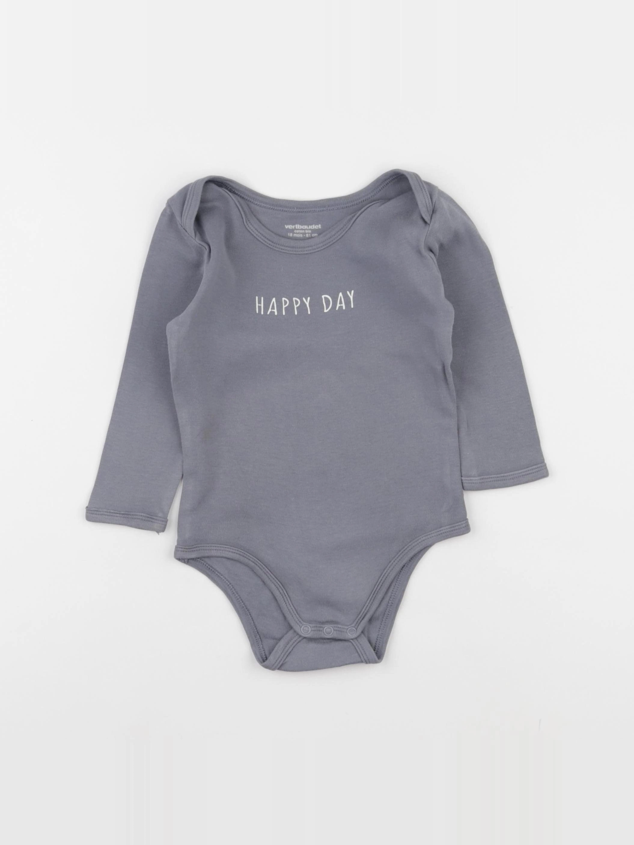 Vertbaudet - body bleu - 18 mois