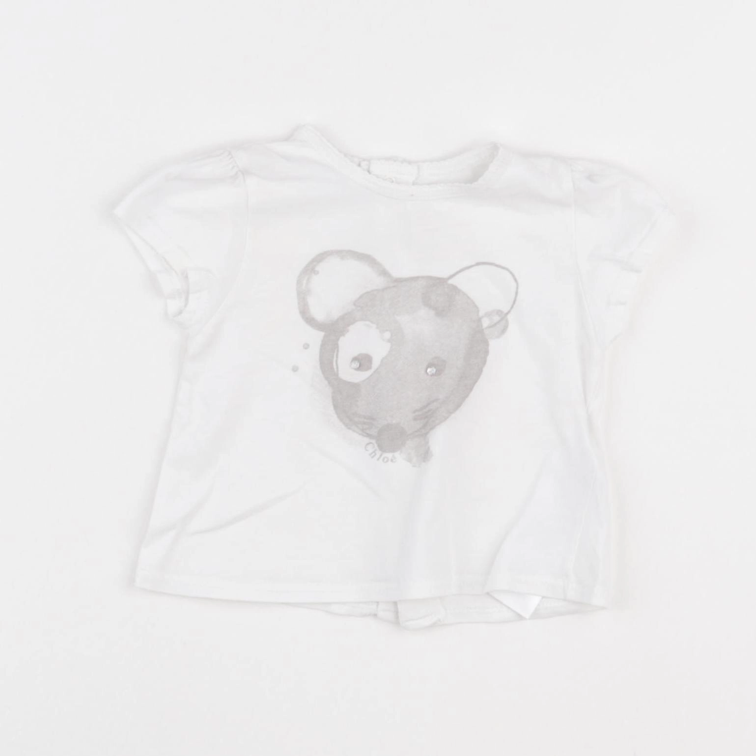Chloé - tee-shirt blanc - 6 mois